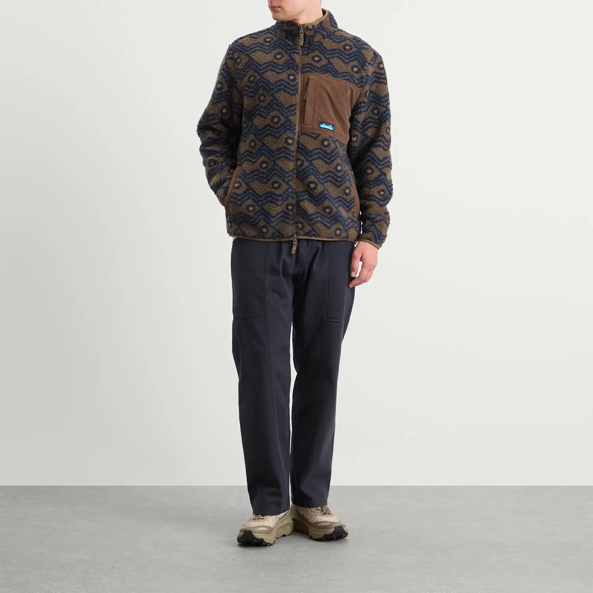 KAVU Men's Wayside Fleece Jacket Walnut Mountain
