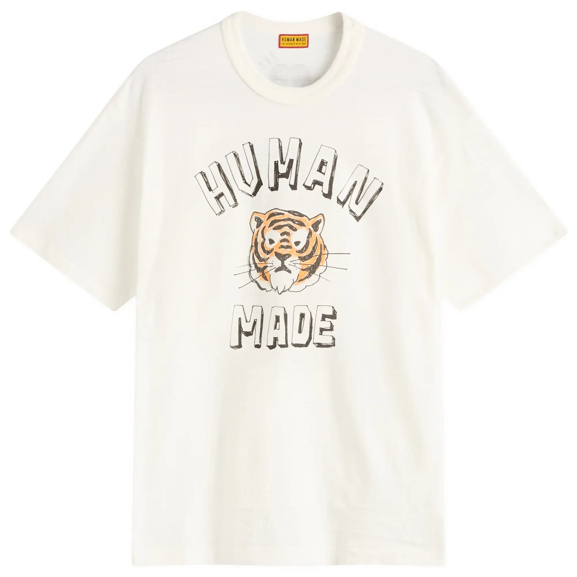 Human Made Men's Drawn Tiger T-Shirt White
