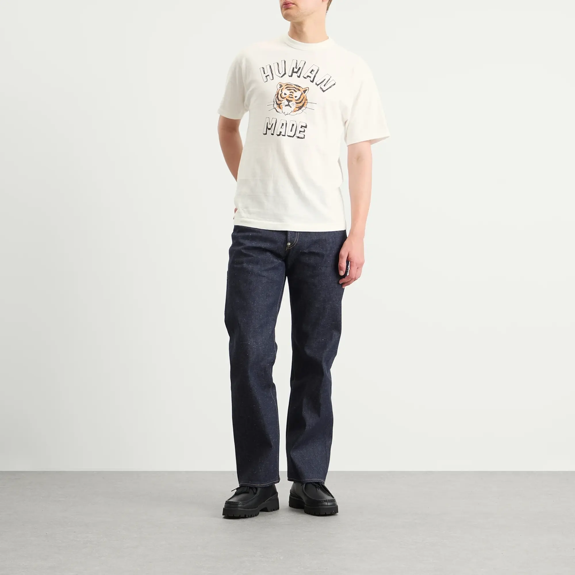 Human Made Men's Drawn Tiger T-Shirt White