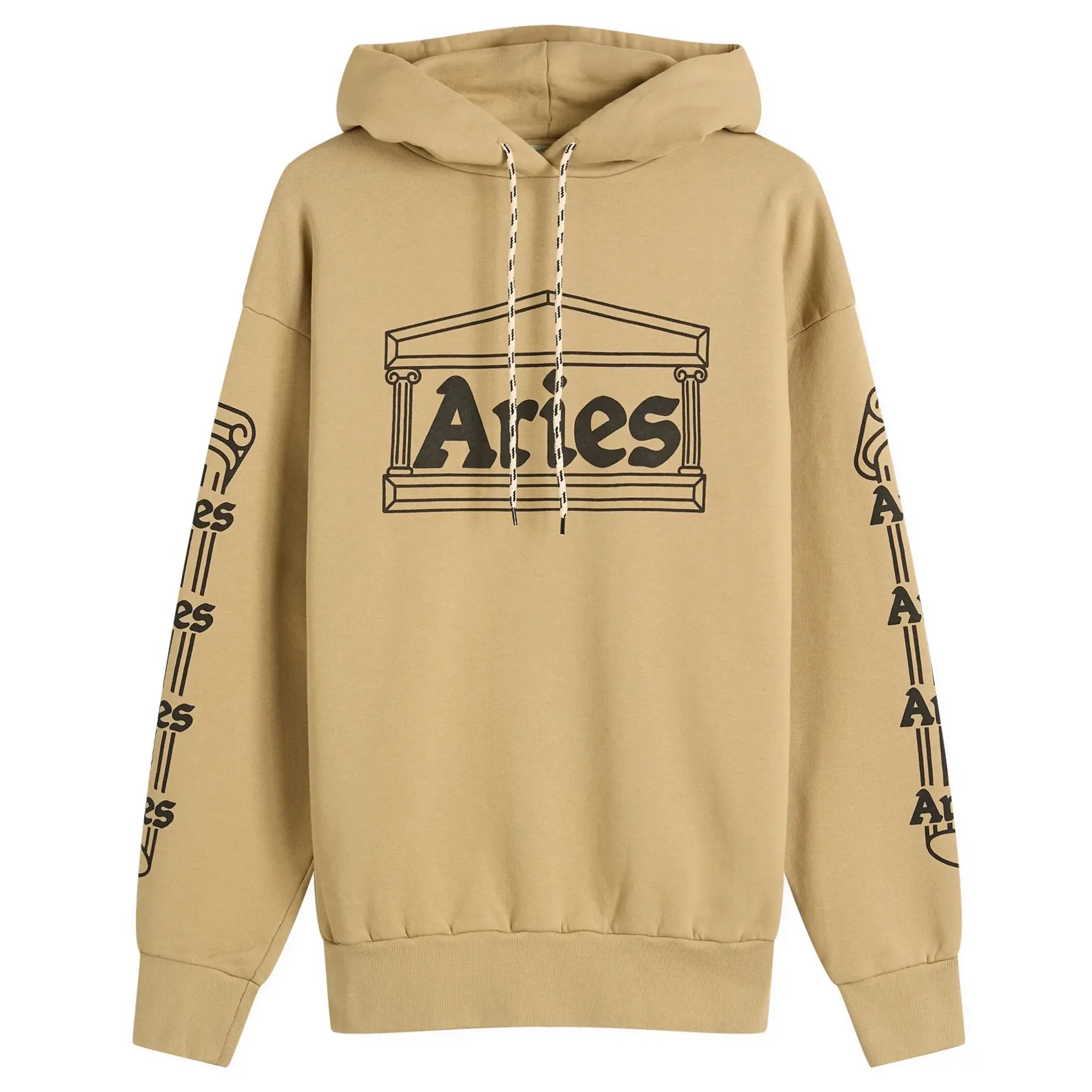 Aries Men's Temple Hoodie Khaki