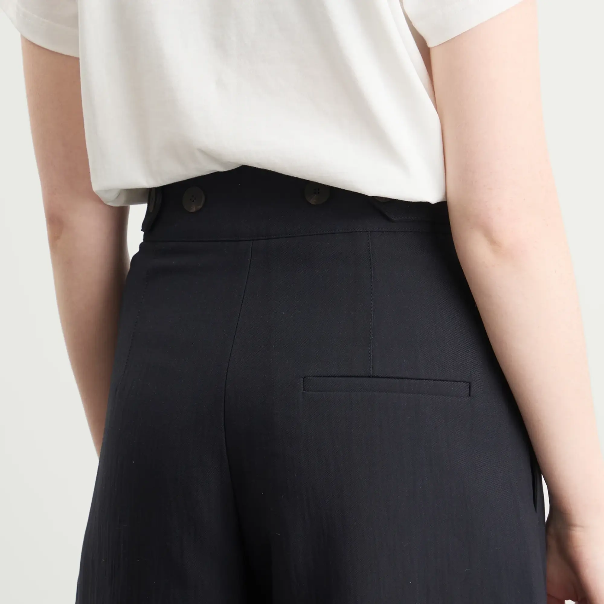 Studio Nicholson Women's Fellini Pleated Elevated Trousers Navy