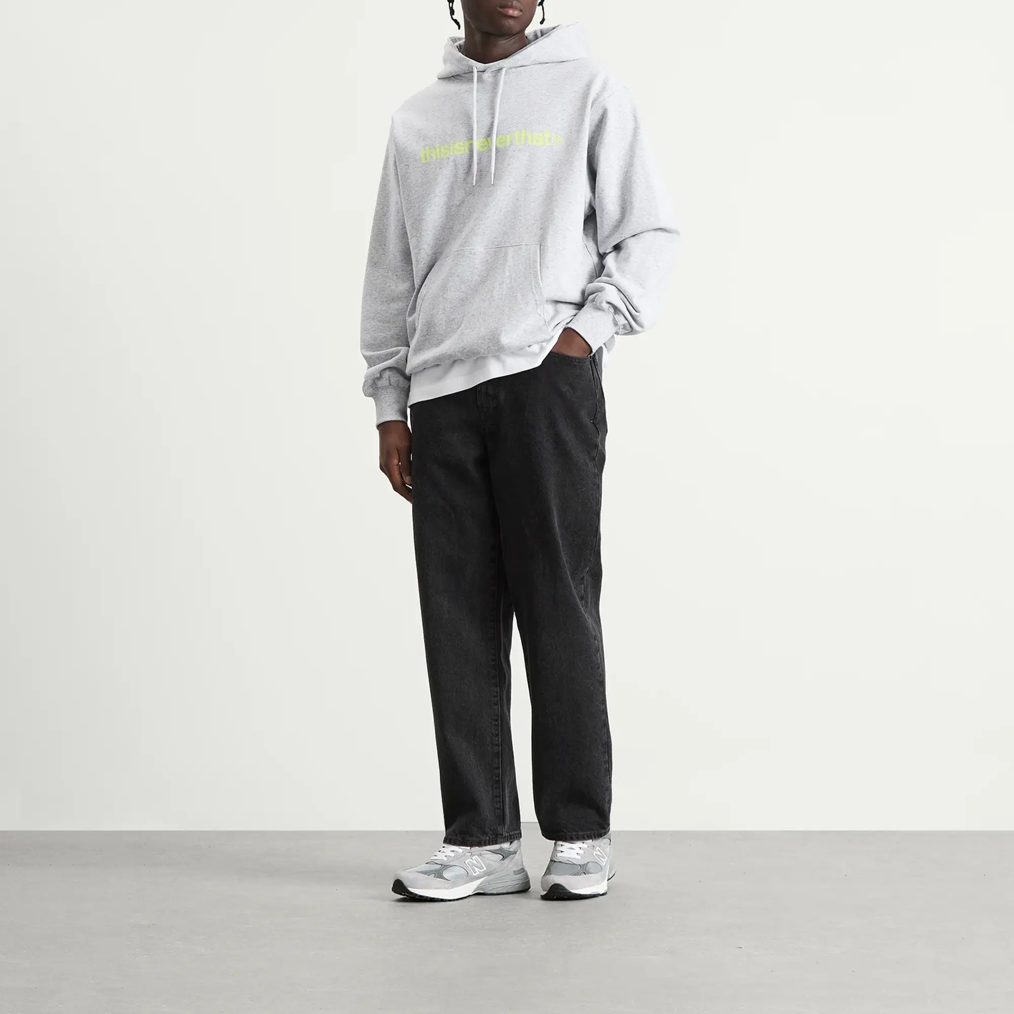 thisisneverthat Men's T-Logo LT Hoodie Grey Heather