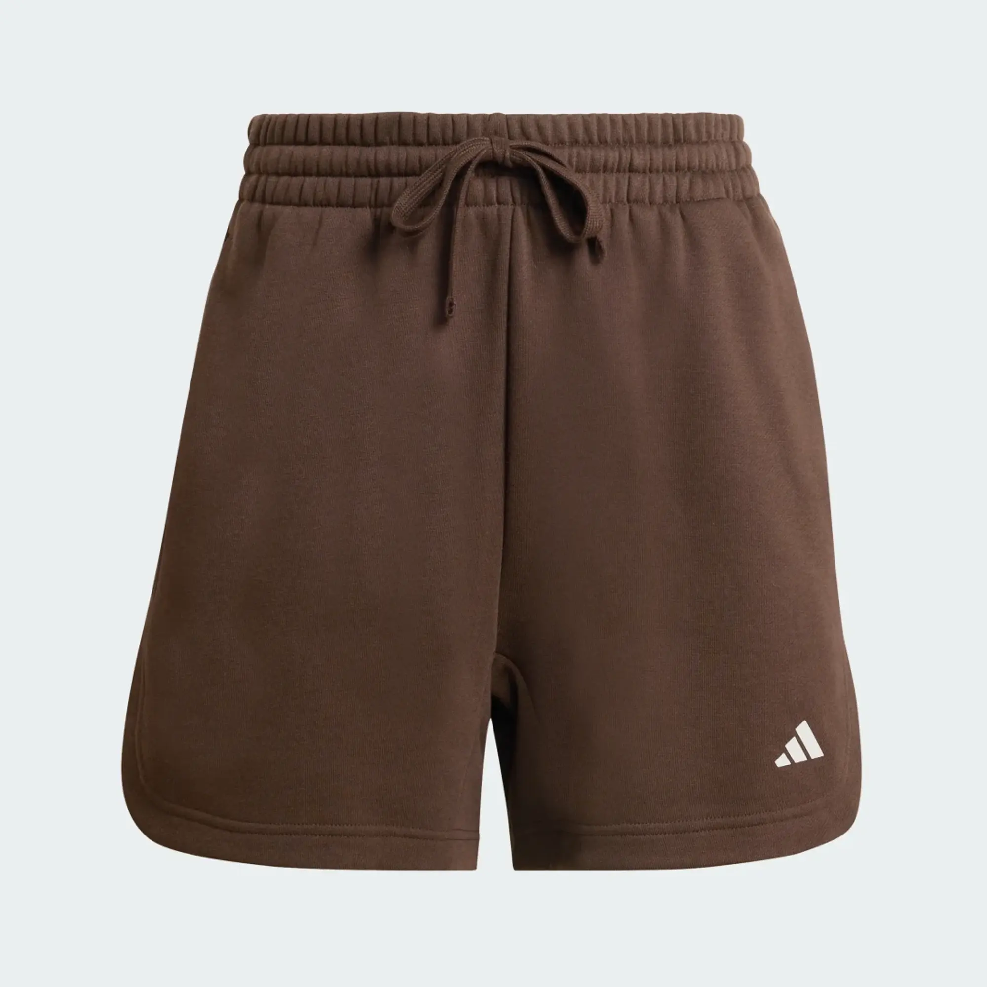 adidas 3 Stripes Studio Fleece Loose Shorts
