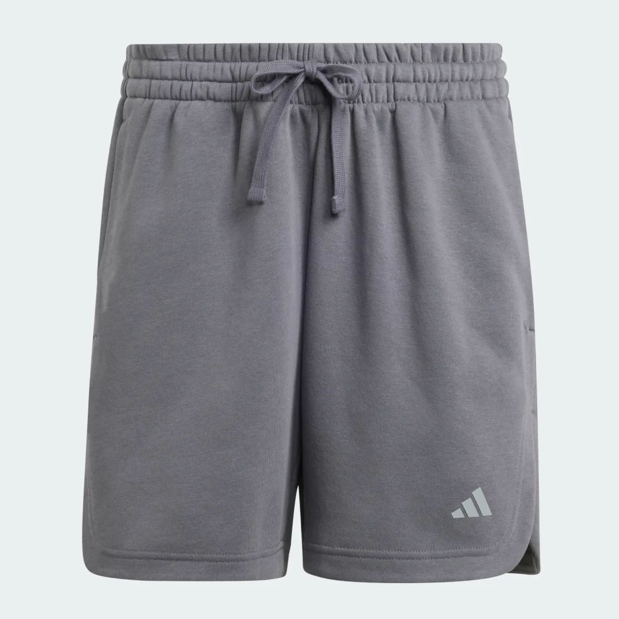 adidas 3 Stripes Studio Fleece Loose Shorts