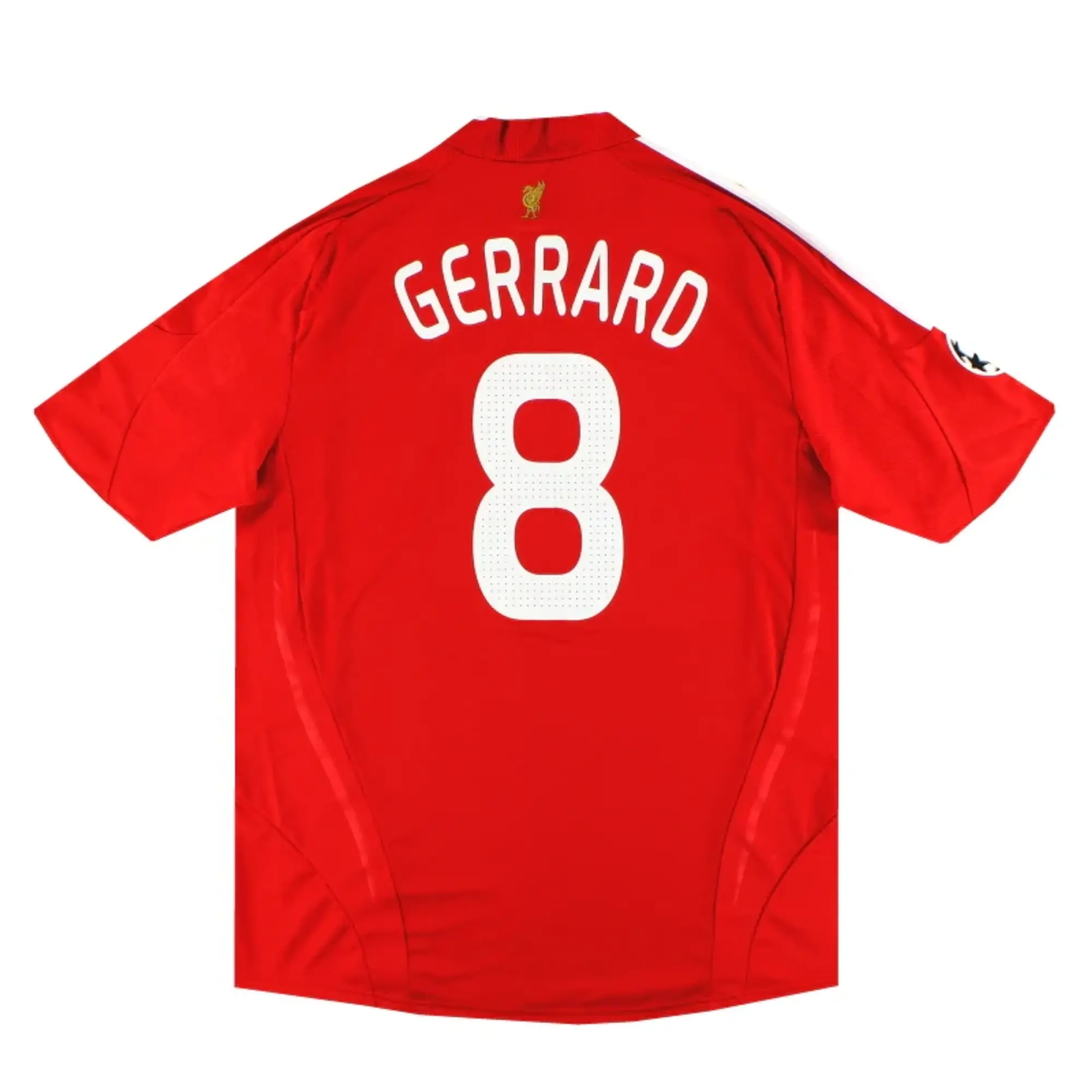 2008-10 Liverpool adidas CL Home Shirt Gerrard #8 *Mint* XL - Liverpool / Mint 