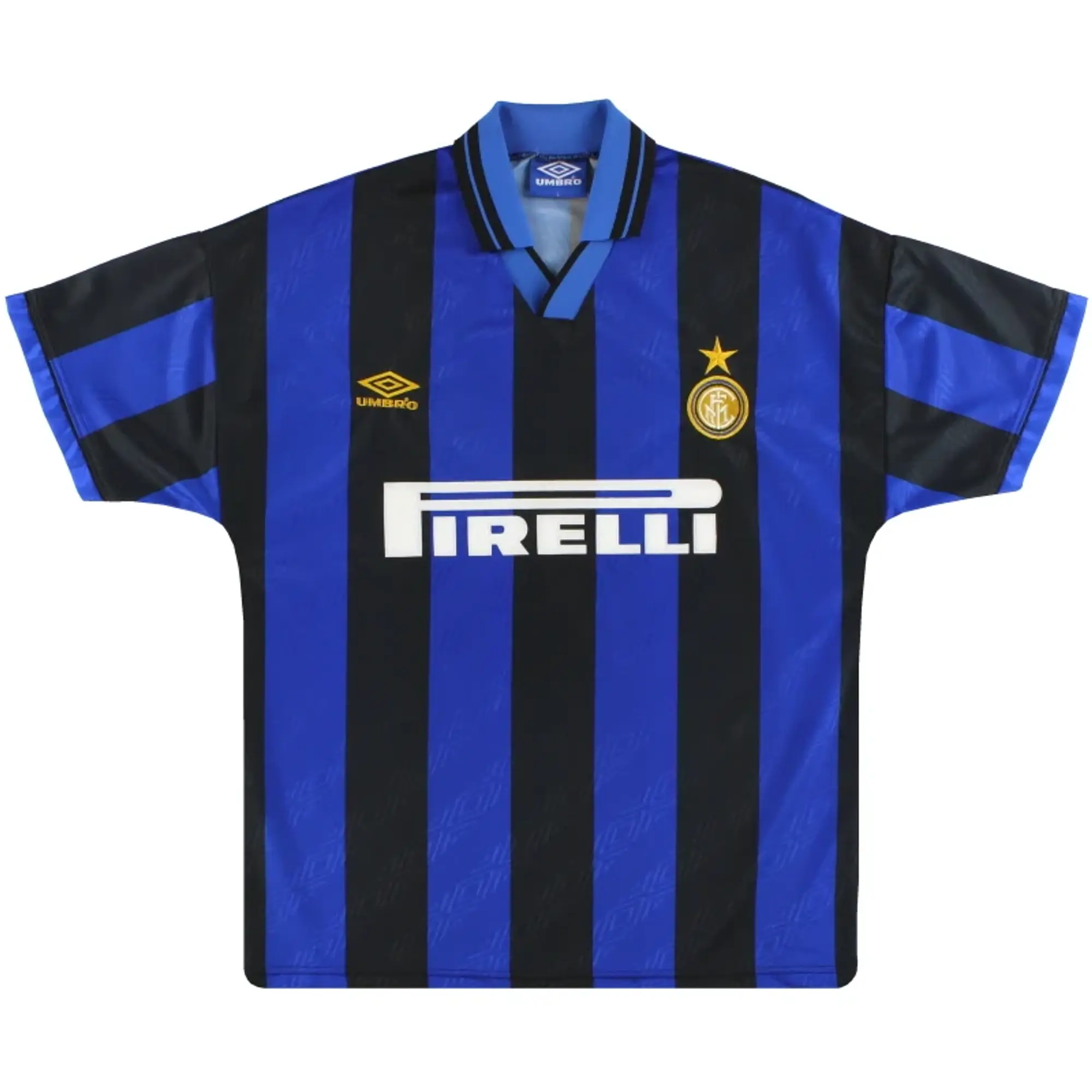 1995-96 Inter Milan Umbro Home Shirt M - Inter Milan / Excellent 