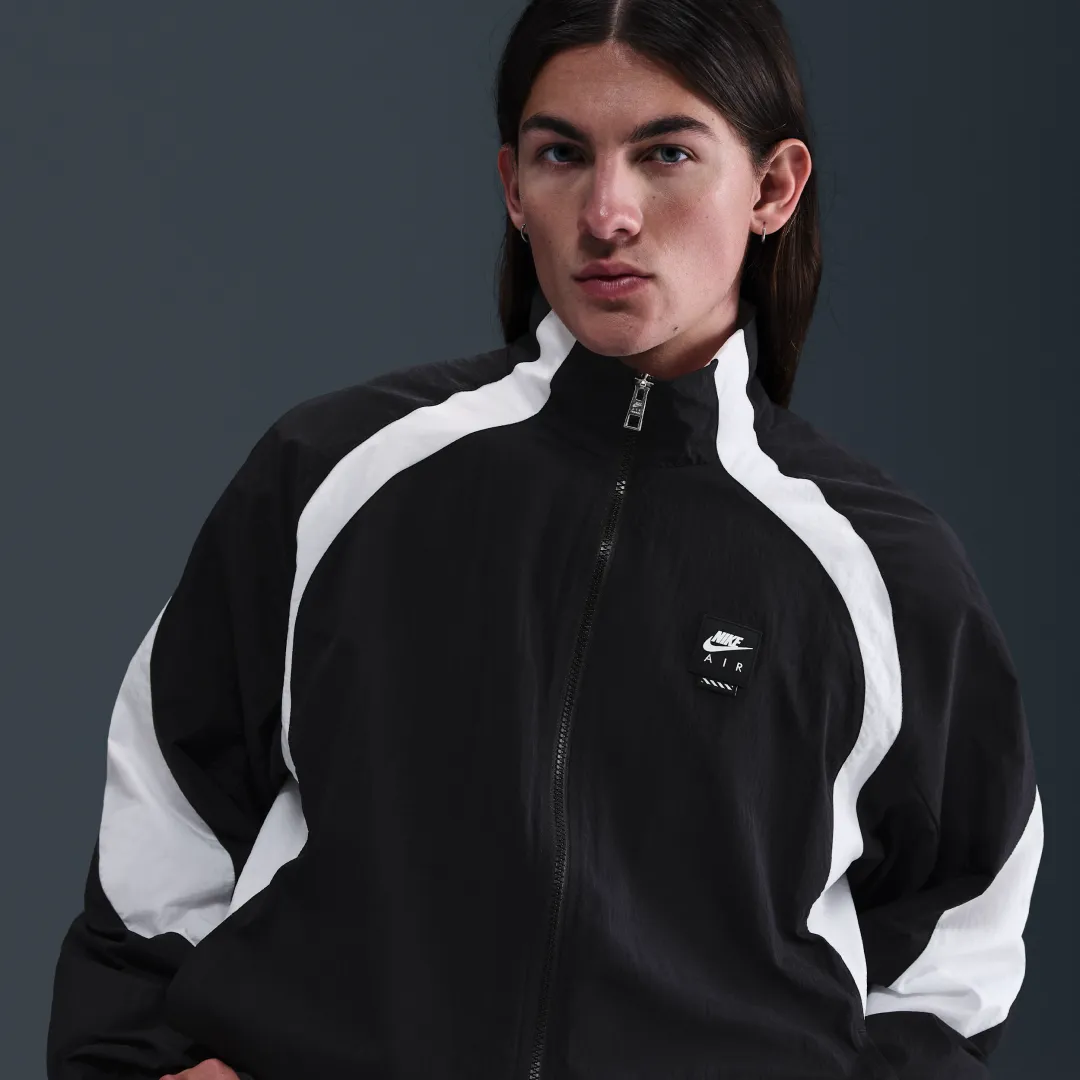 Nike Air Men's Woven Tracksuit Jacket - Black - Nylon | HV0880-010