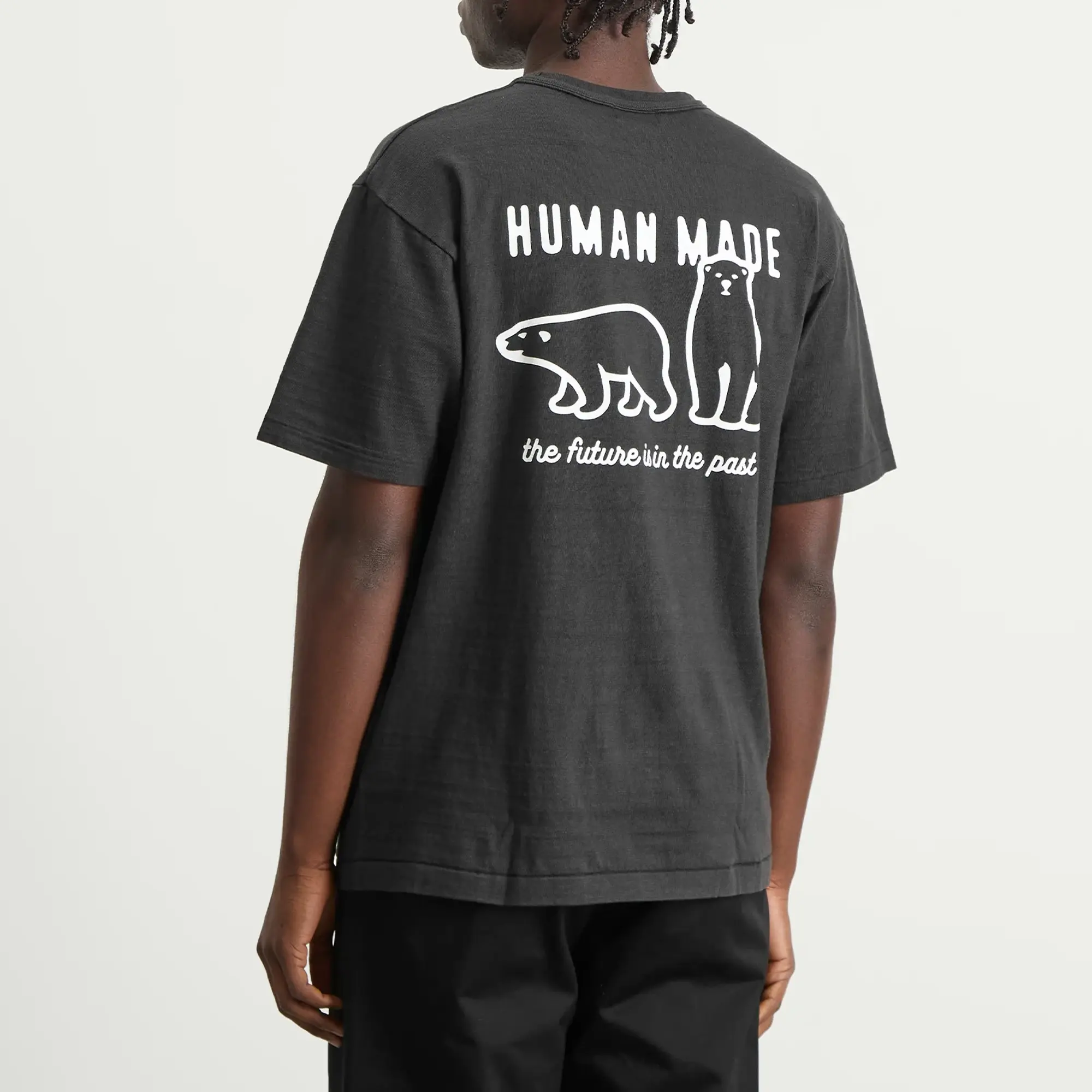 Human Made Men's Small Heart Polar Bear T-Shirt Black