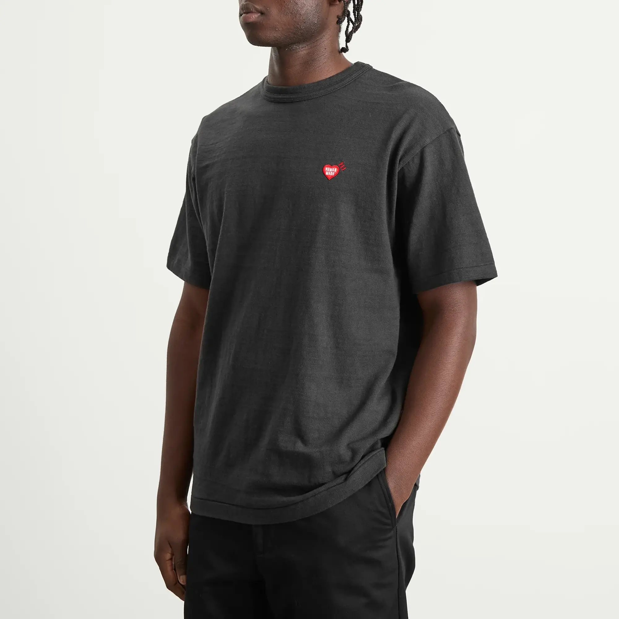Human Made Men's Small Heart Polar Bear T-Shirt Black