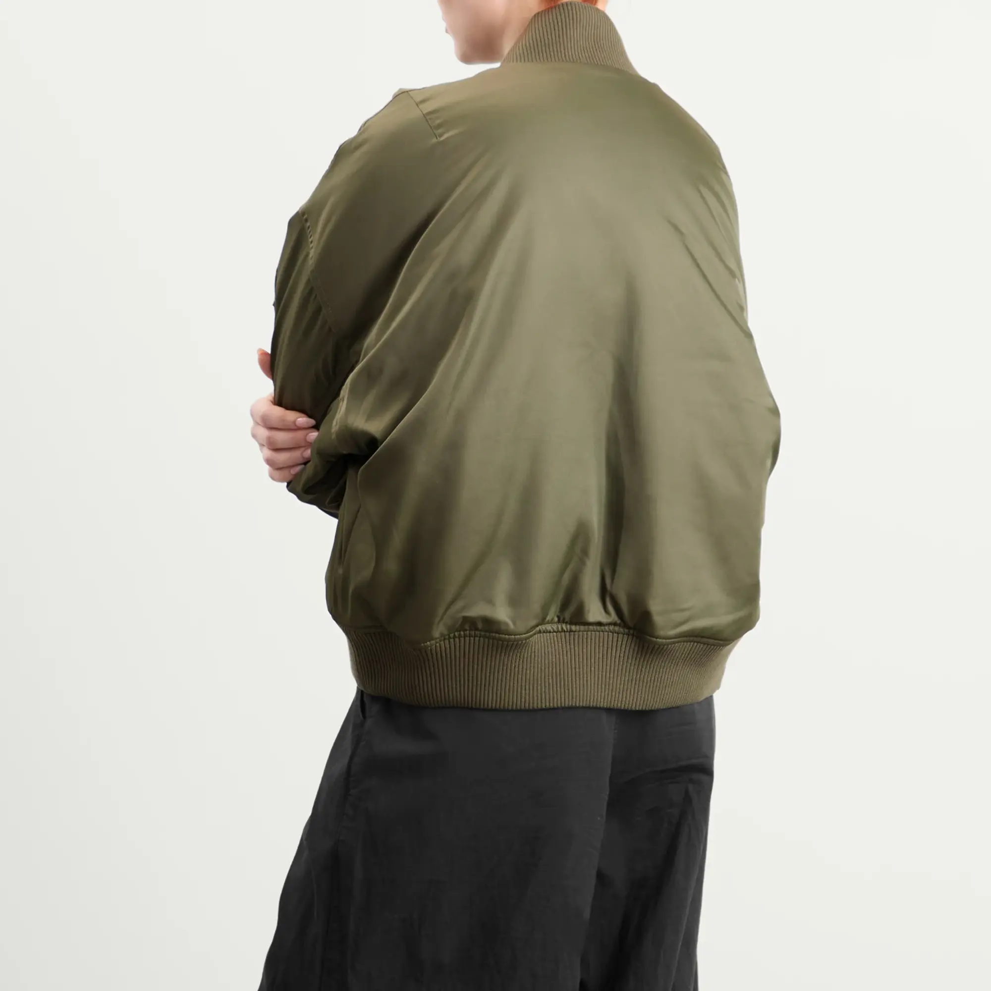 Nike Women's Reversible bomber Jacket Olive/Orange/Sail