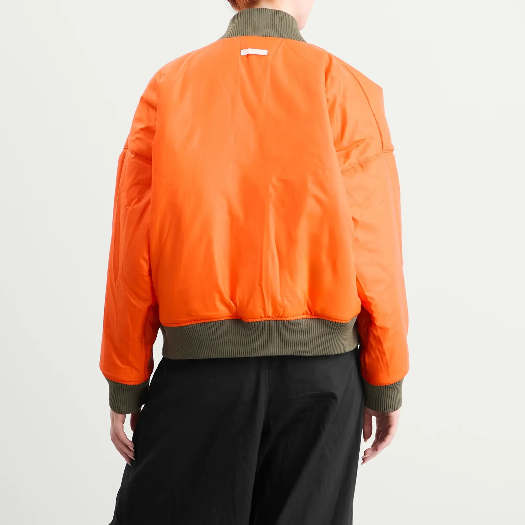 Nike Women's Reversible bomber Jacket Olive/Orange/Sail
