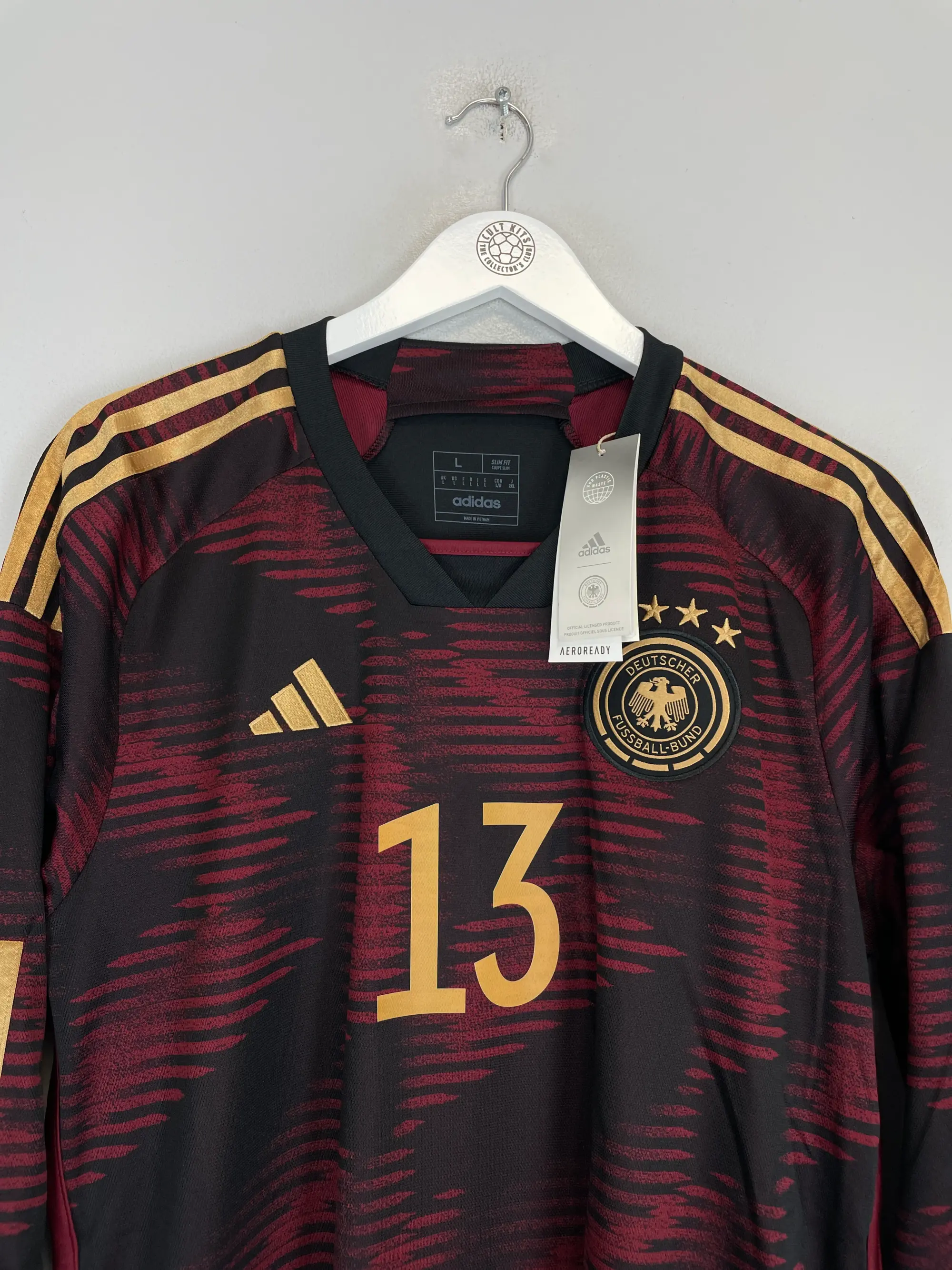 2022/23 GERMANY MULLER #13 *BNWT* L/S AWAY SHIRT (L) ADIDAS | CULT KITS