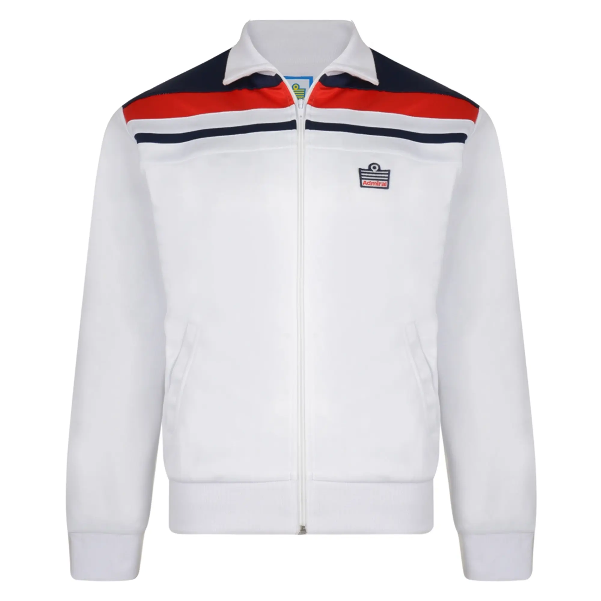 3Retro Admiral 1982 White England Track Jacket