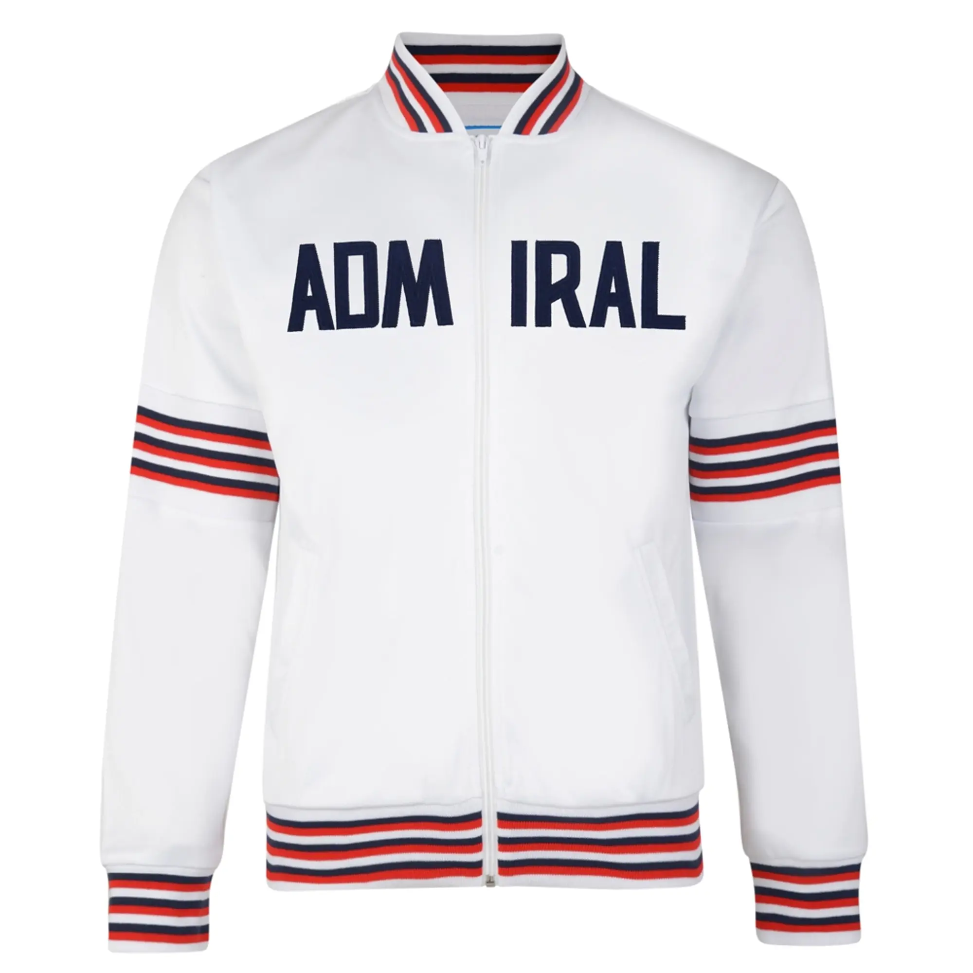 3Retro Admiral 1974 White England Track Jacket