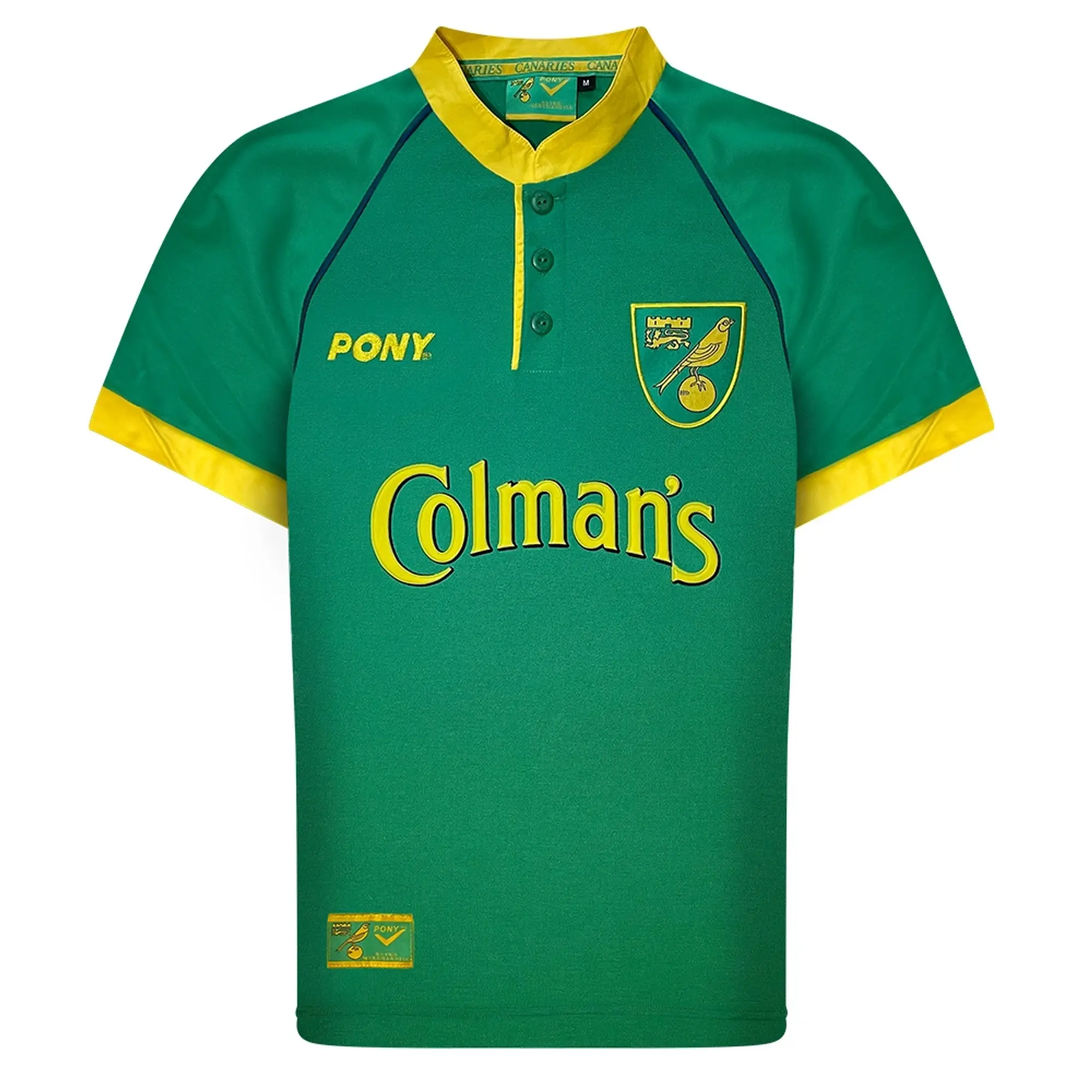 3Retro Norwich 1998 PONY Away Retro Football Shirt