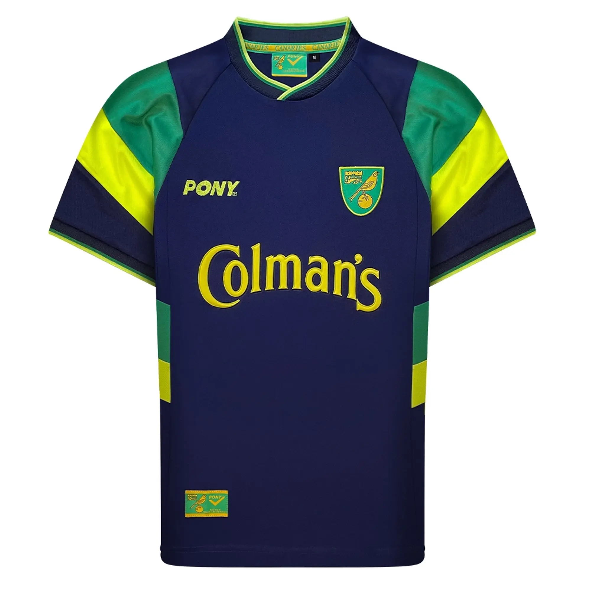 3Retro Norwich 1998 PONY Third Retro Football Shirt