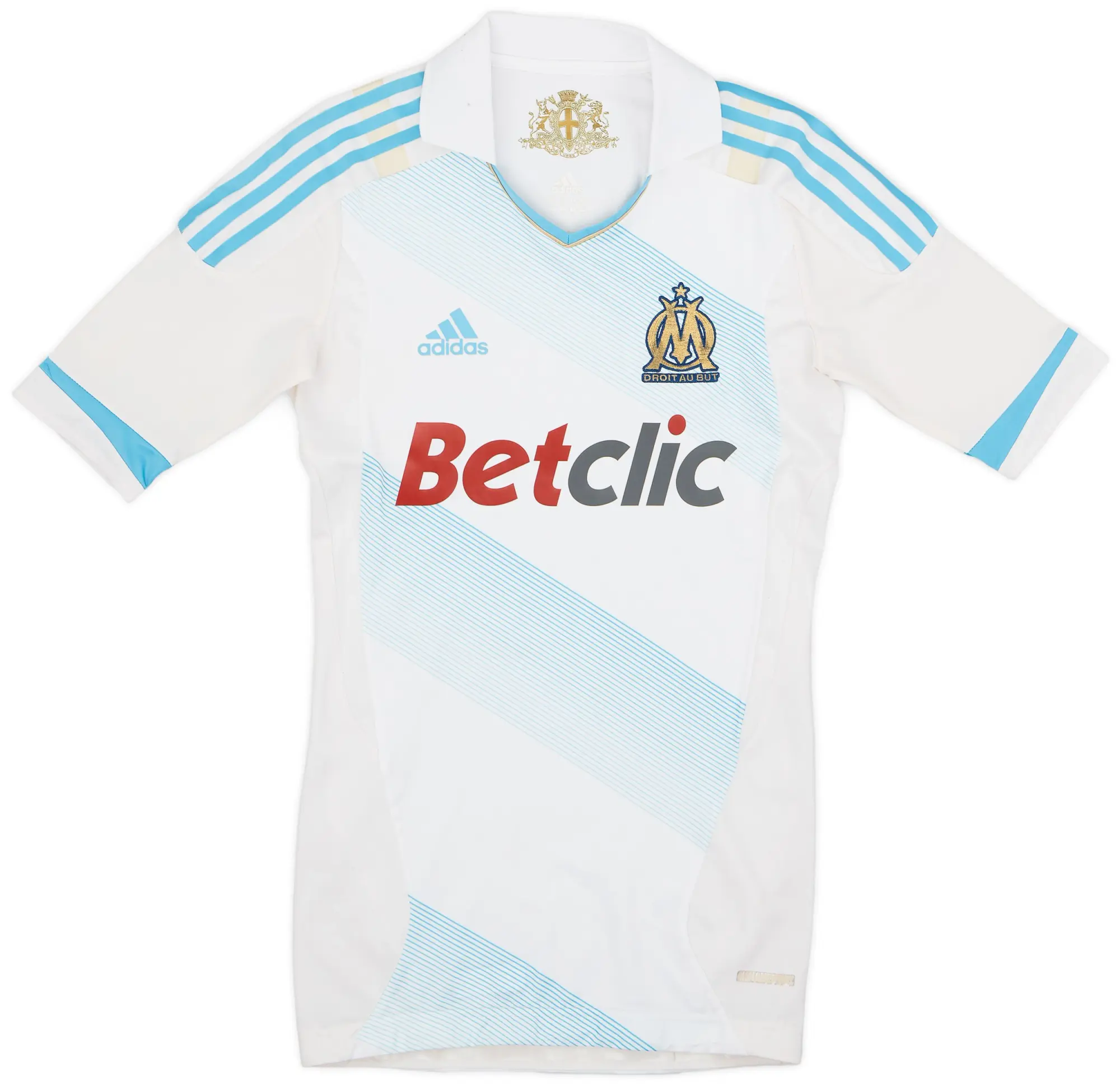2011-12 Olympique Marseille Player Issue Home Shirt Gignac #10 - 7/10 - (M)
