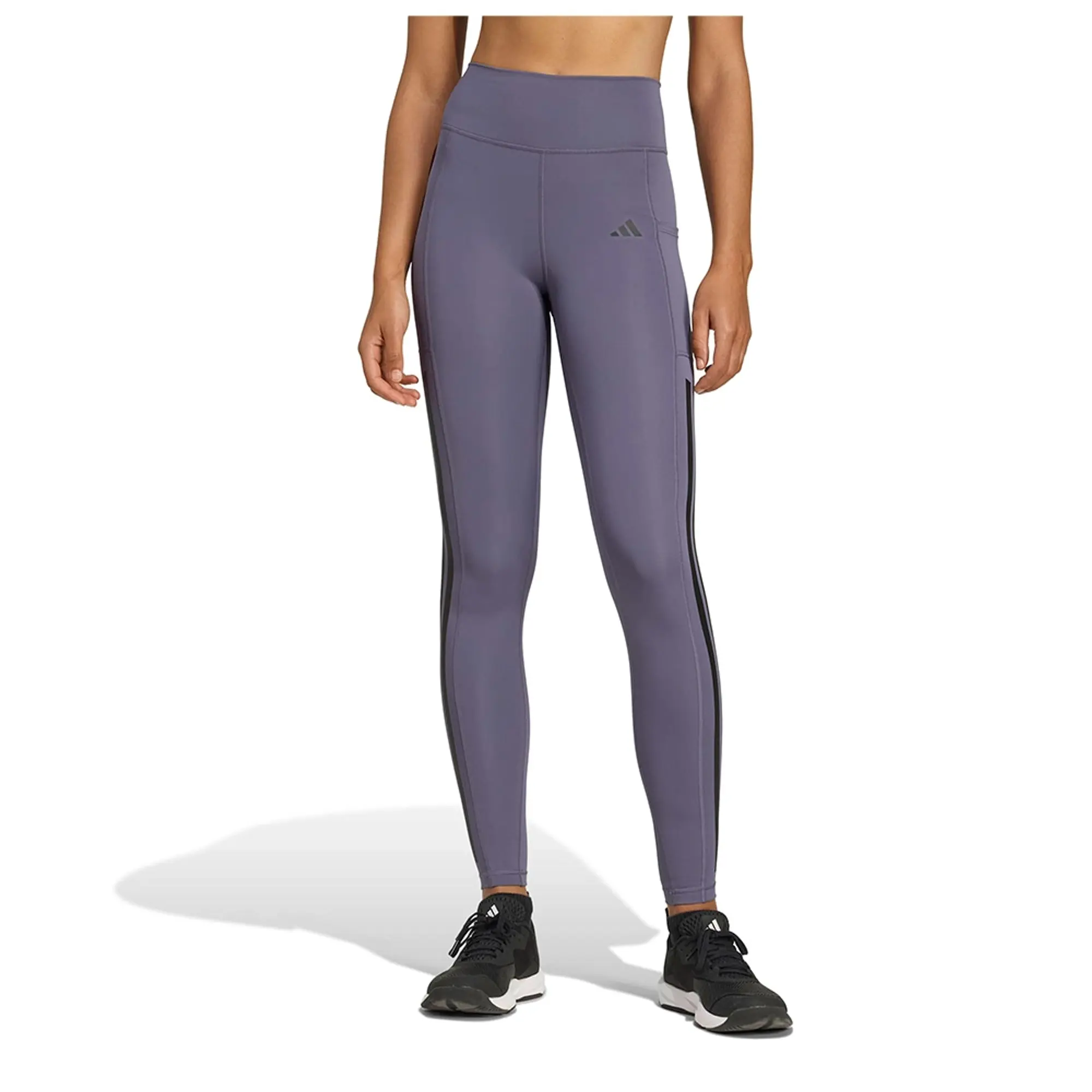 Adidas Optime 3 Stripes Full Length Leggings