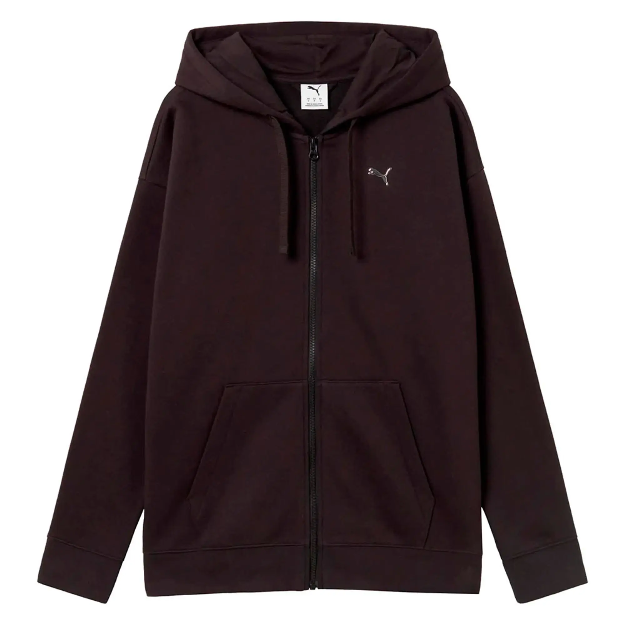 Puma Graphic Flowered Relaxed Full Zip Sweatshirt