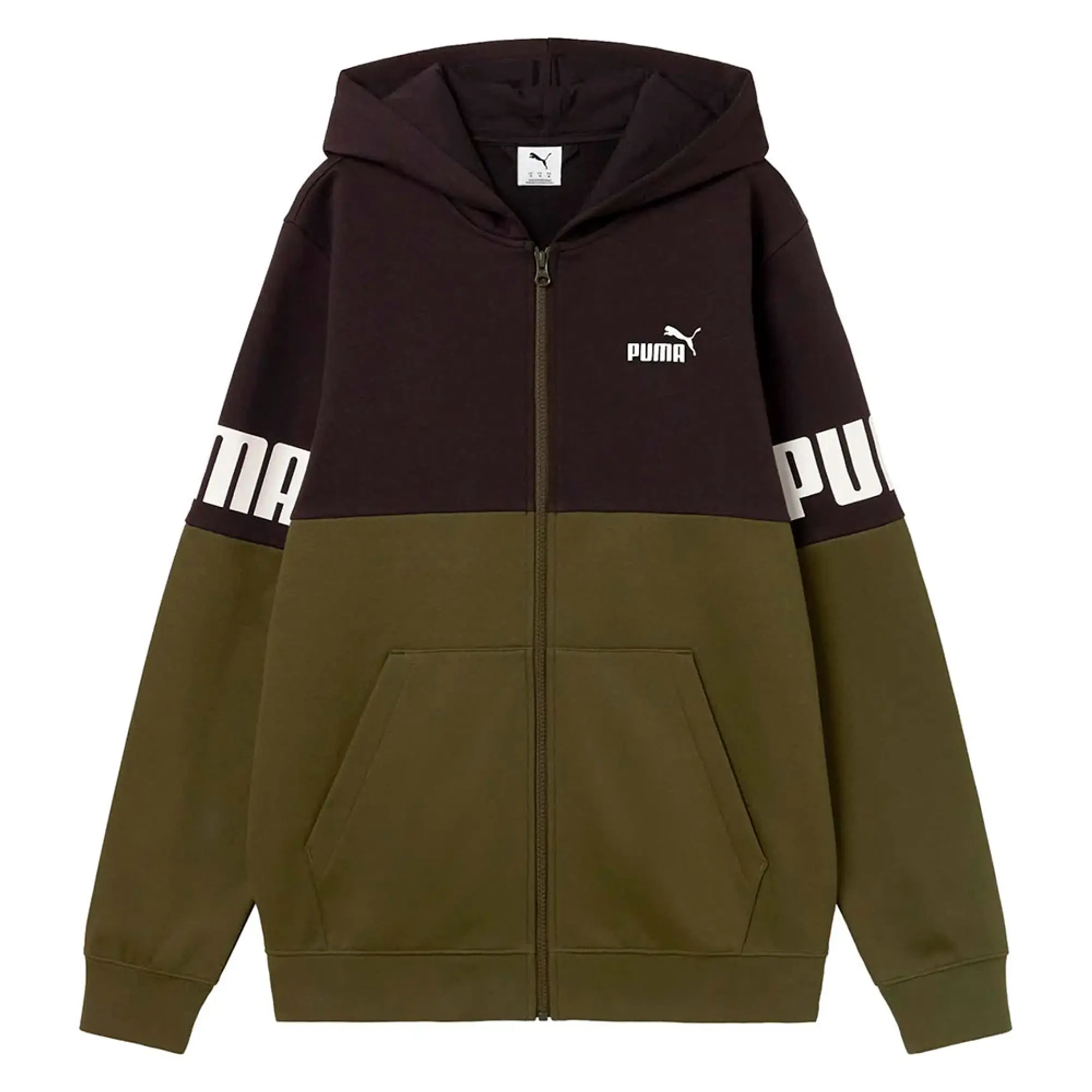 Puma Power Colorblock Full Zip Sweatshirt