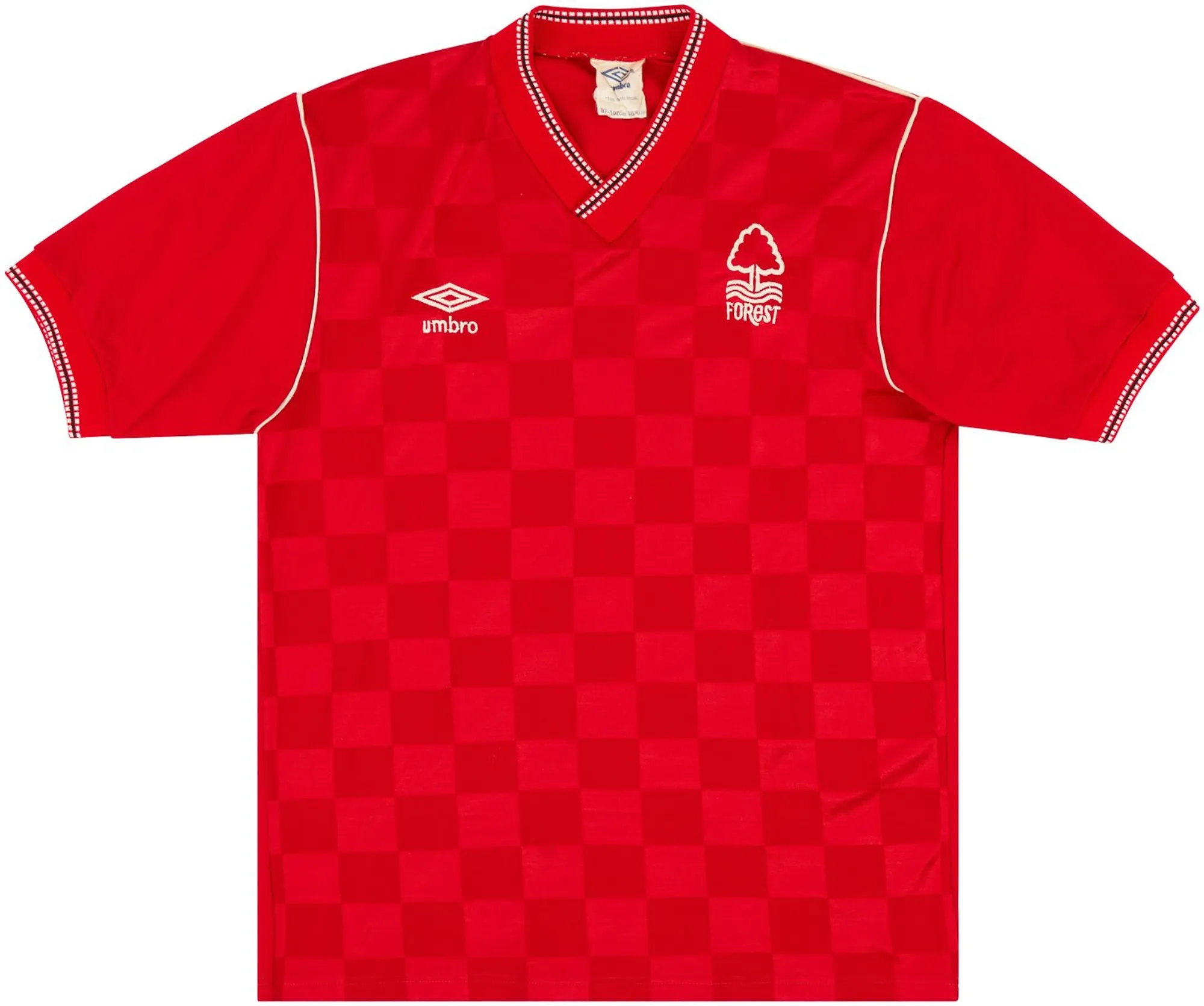 Umbro Nottingham Forest Mens SS Home Shirt 1986/88