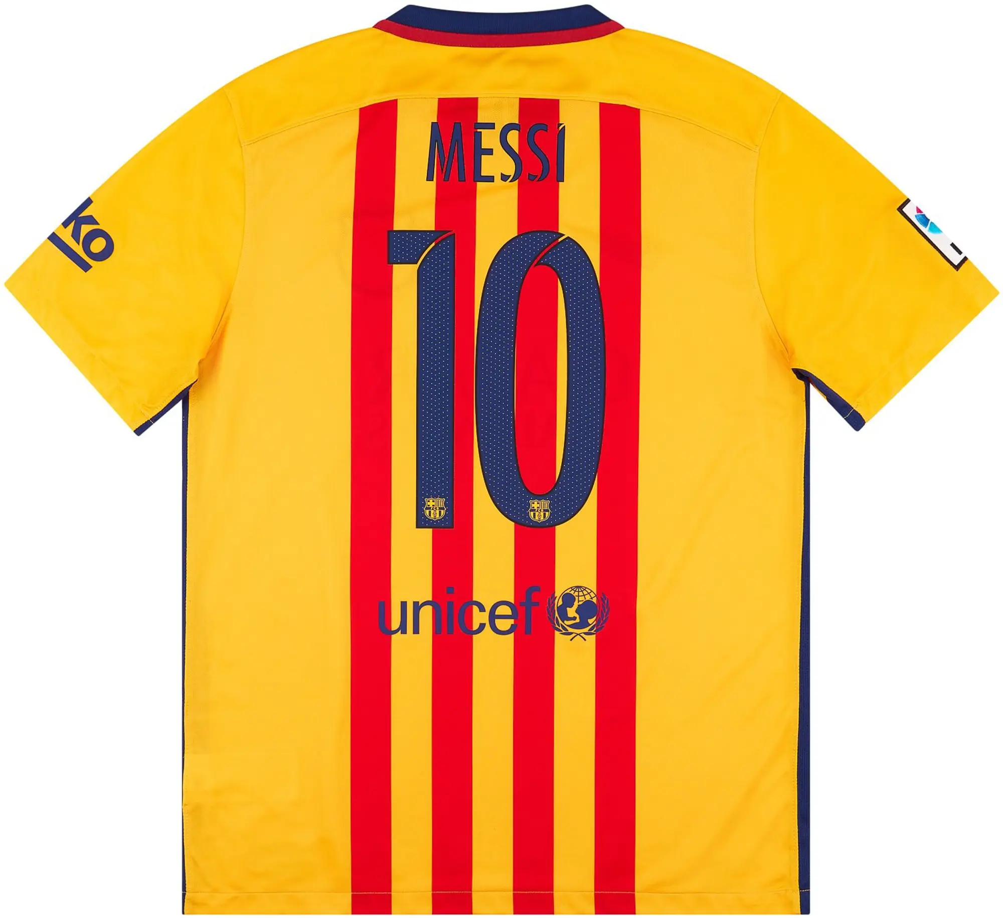 2015-16 Barcelona Away Shirt Messi #10 - NEW - (S)