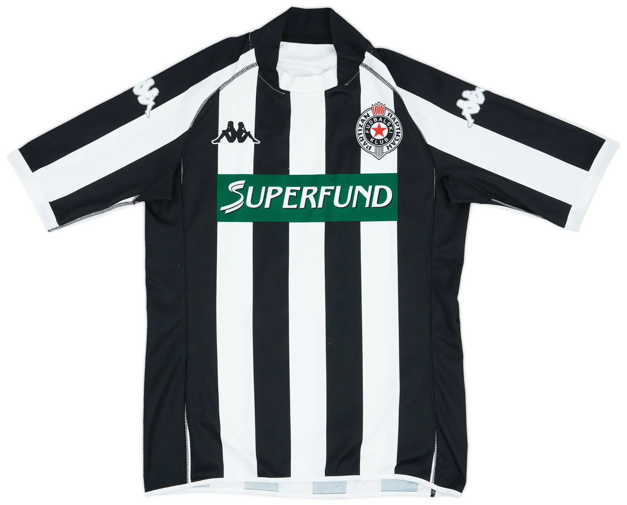 Kappa Partizan Belgrade Mens SS Home Shirt 2003/04