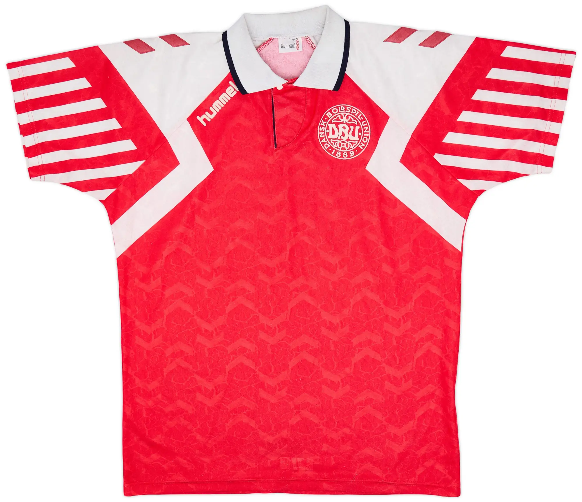 Hummel Denmark Mens SS Home Shirt 1992