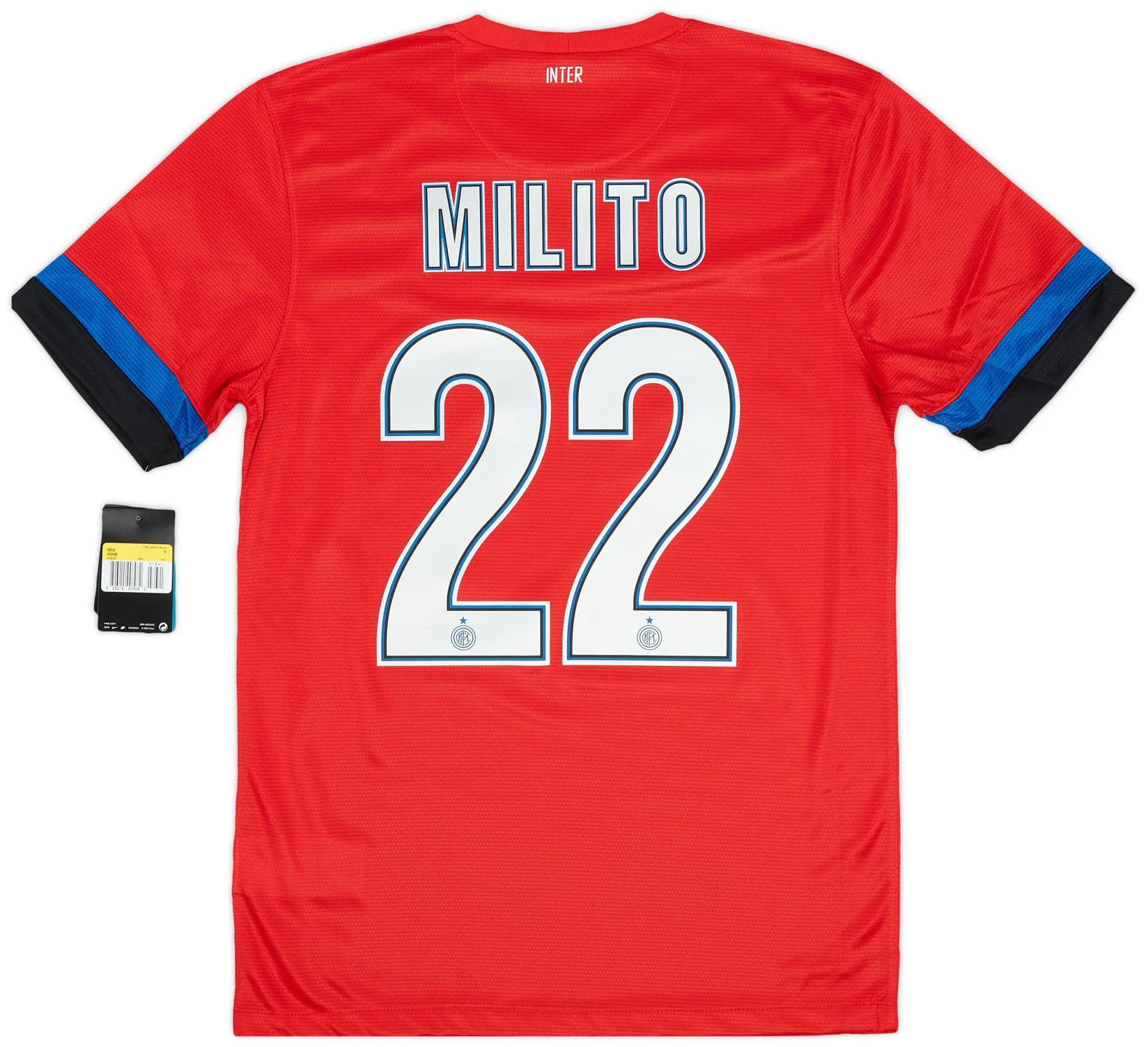 2012-13 Inter Milan Away Shirt Milito #22 (S)