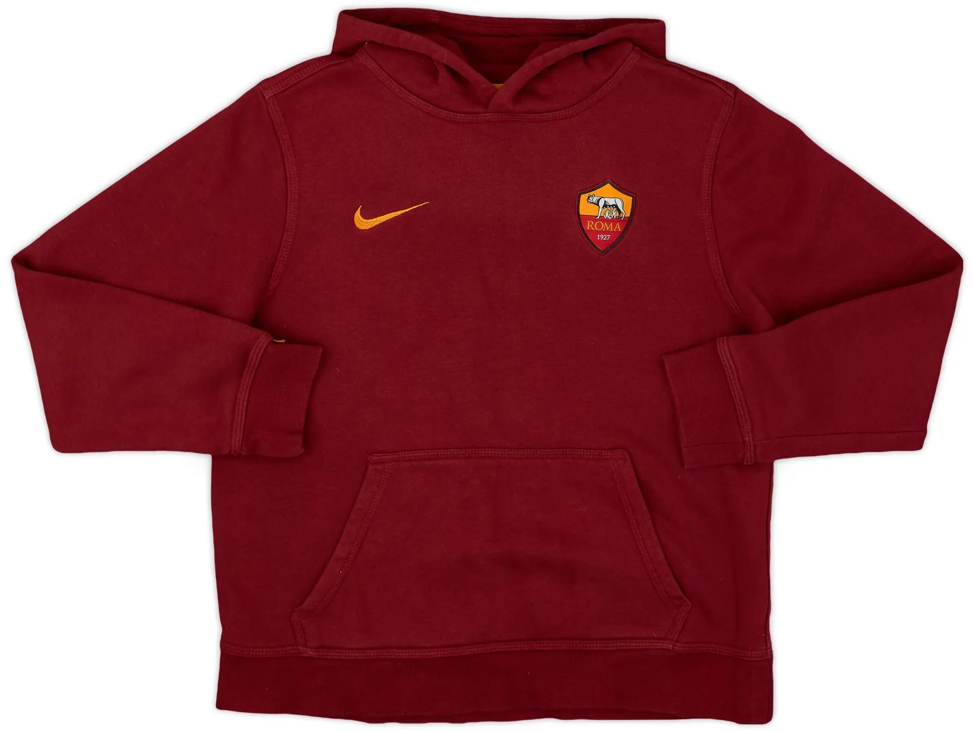 2015-16 Roma Nike Hooded Top - 9/10 - (L.Boys)