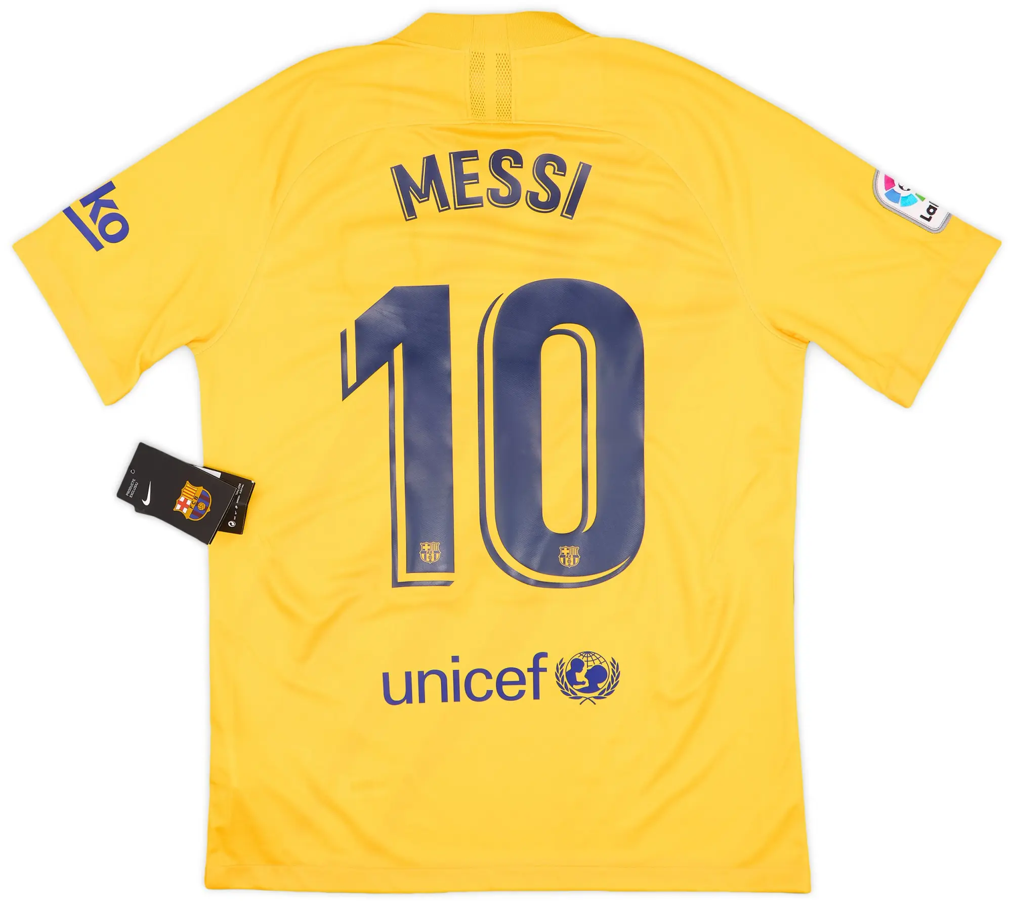 2019-20 Barcelona 'Senyera' Fourth Shirt Messi #10 (M)