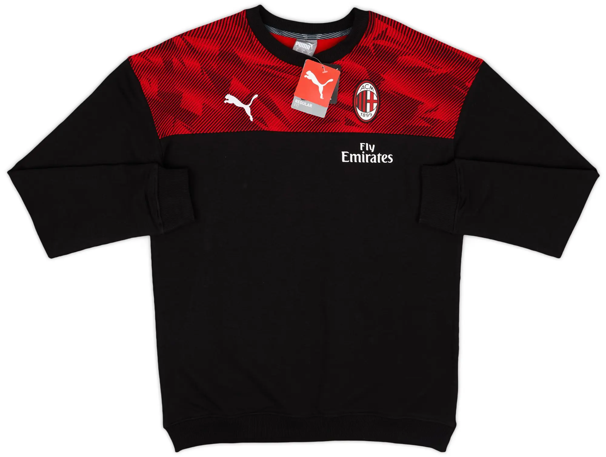 2019-20 AC Milan Puma Casual Sweat Top (M)