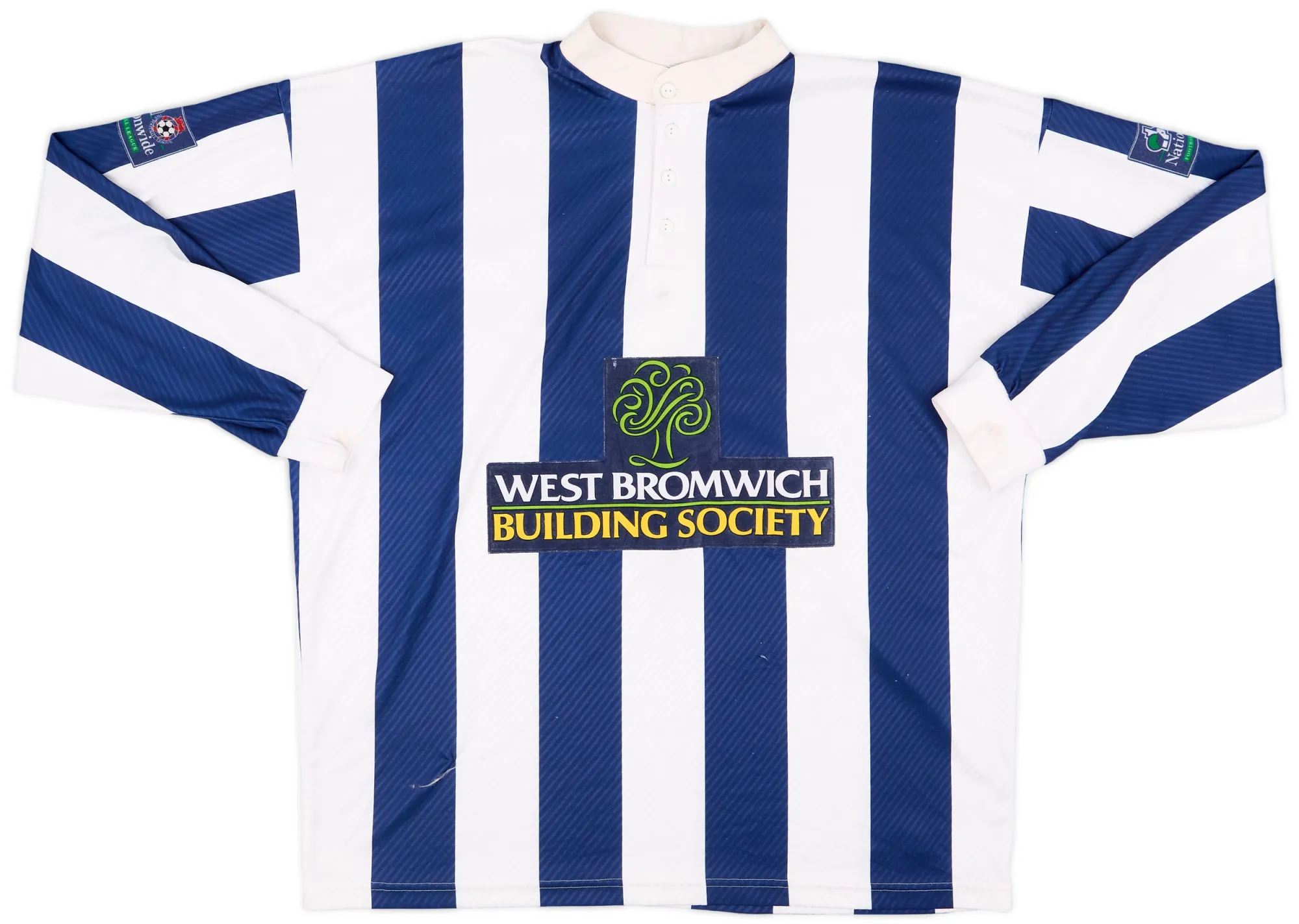 Home West Bromwich Albion Mens LS Player Issue Home Shirt 1997/98