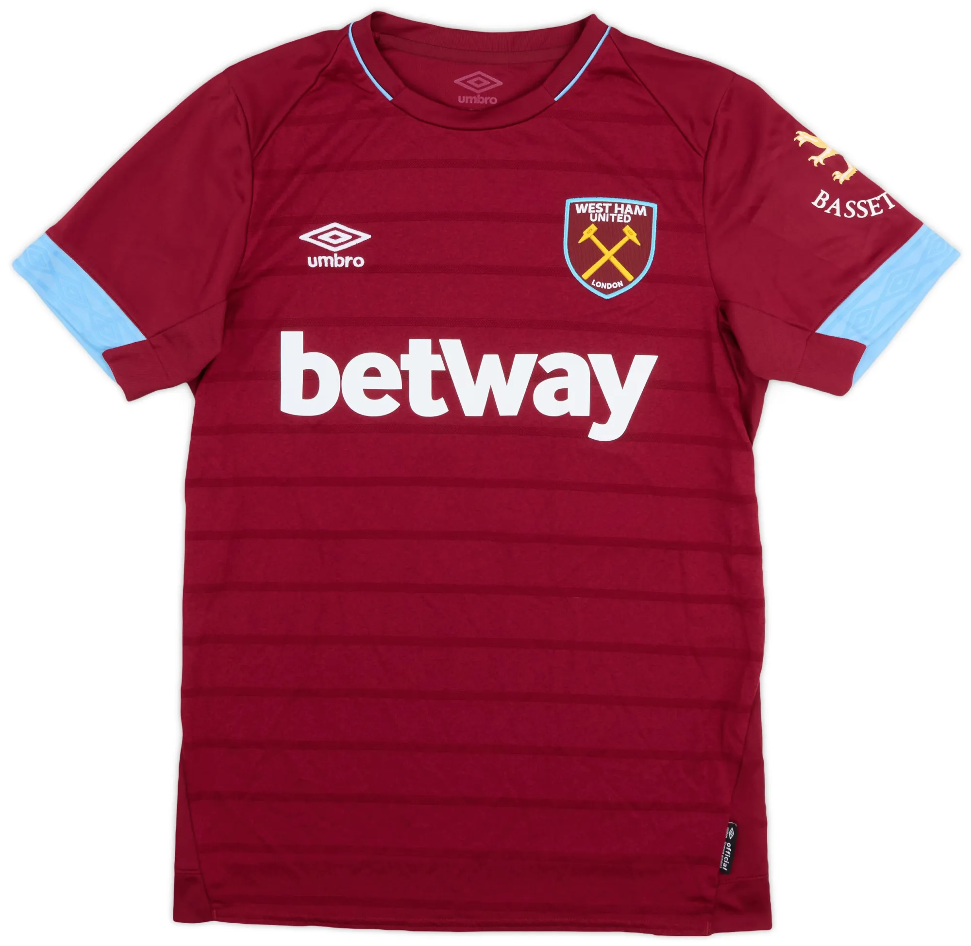 Umbro West Ham United Mens SS Player Issue Home Shirt 2018/19