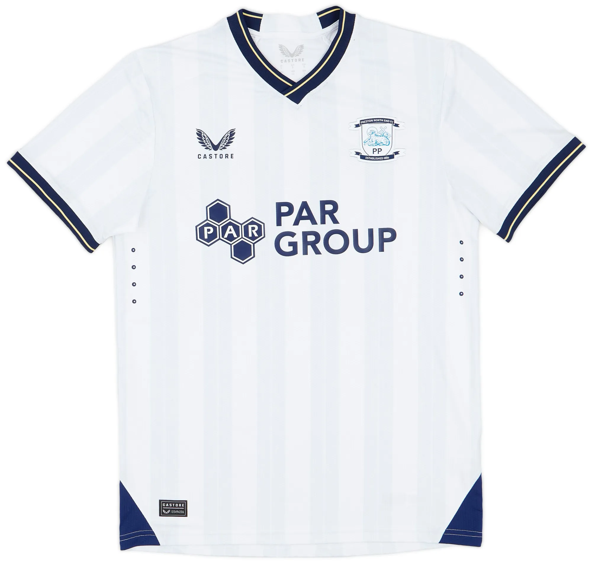 Castore Preston North End Mens SS Player Issue Home Shirt 2023/24