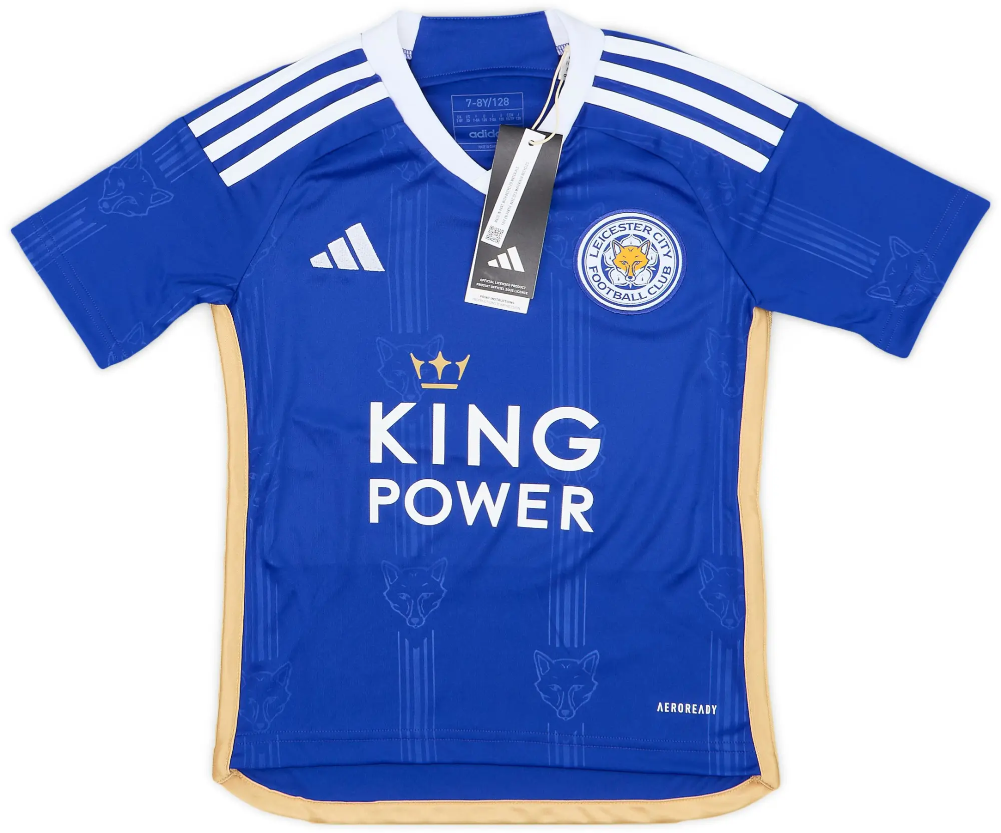 2023-24 Leicester Home Shirt (7-8 Years)