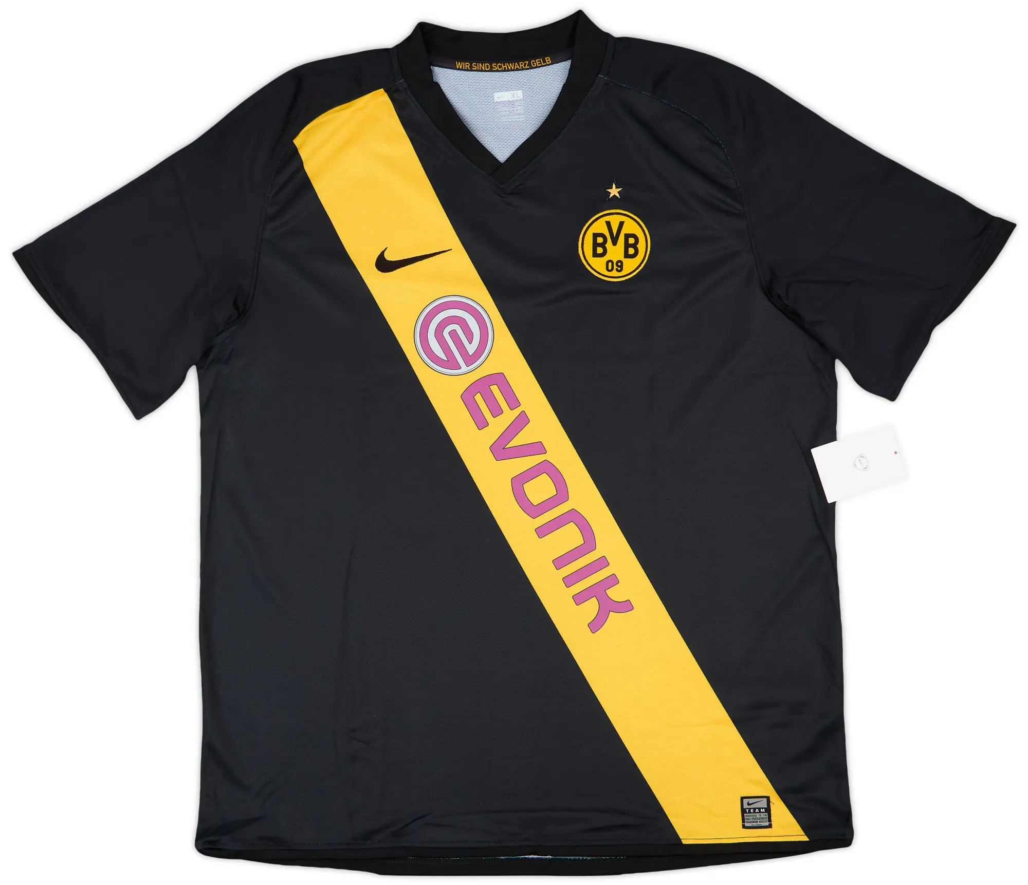 Nike Borussia Dortmund Mens SS Player Issue Away Shirt 2008/09