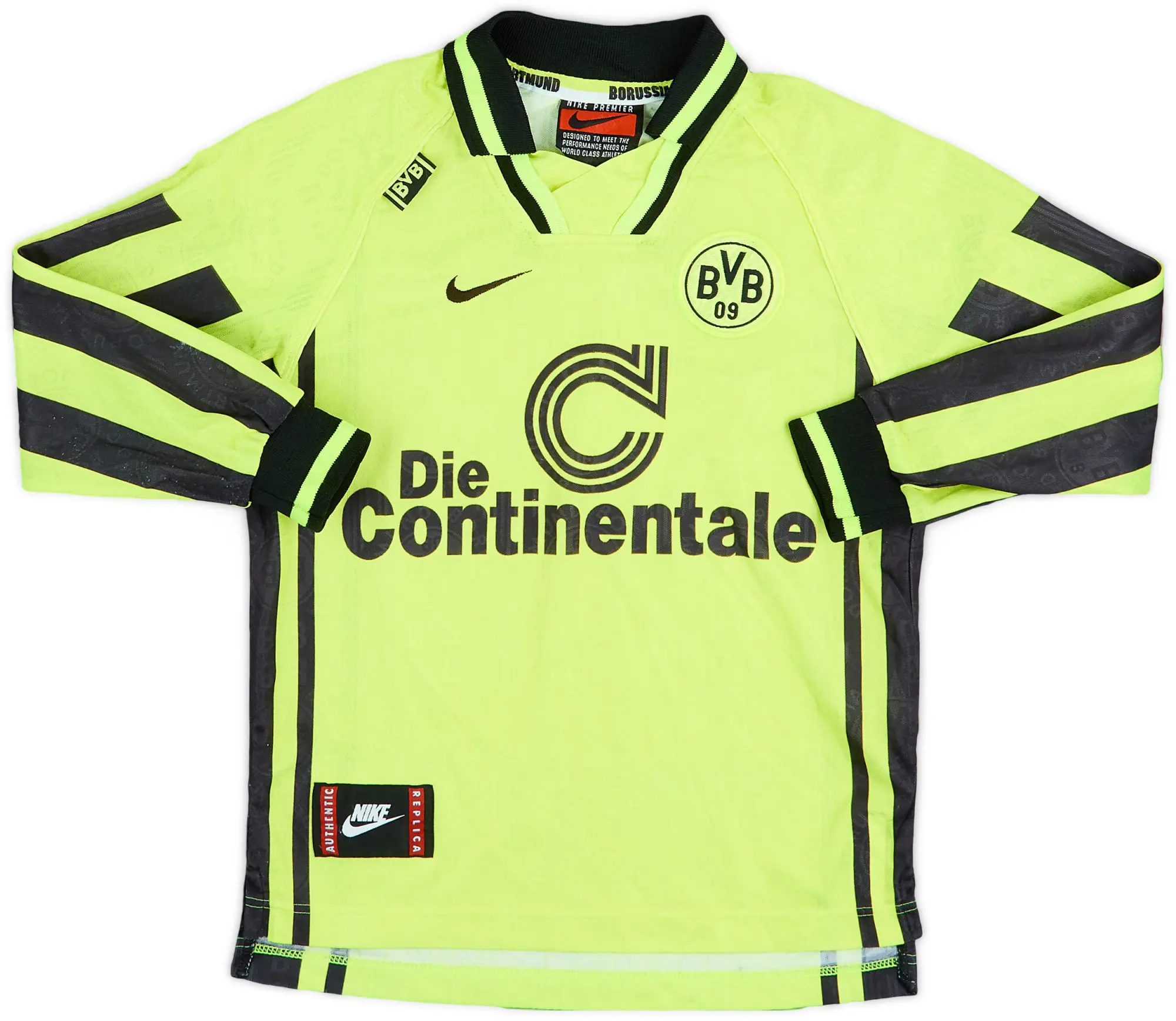 Nike Borussia Dortmund Boys LS Home Shirt 1996/97