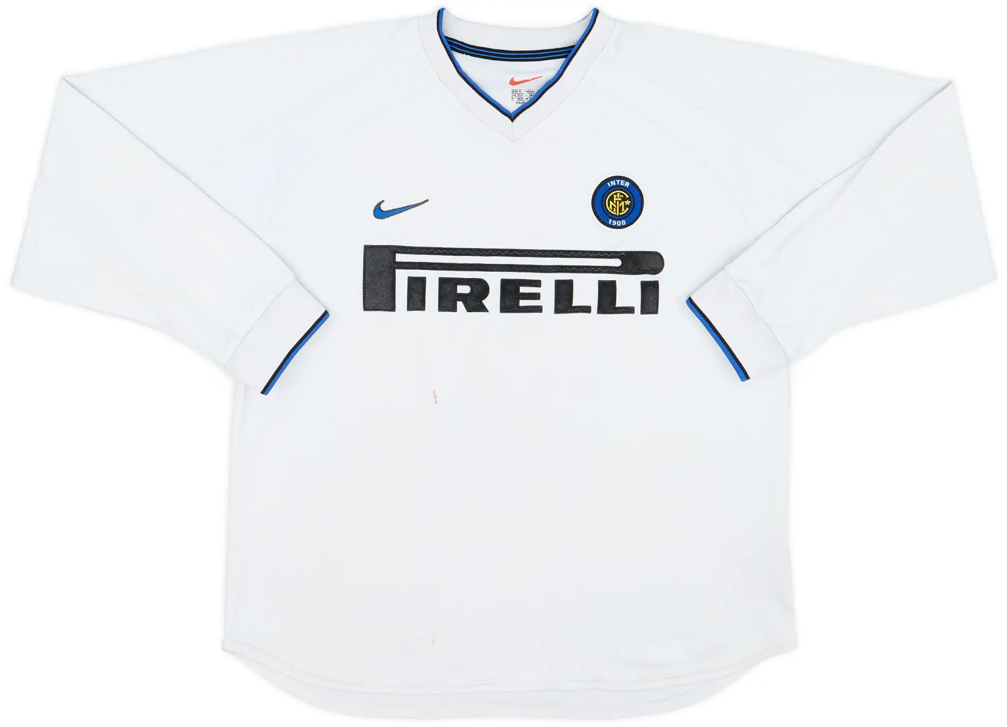 1999-00 Inter Milan Match Issue Away L/S Shirt #5