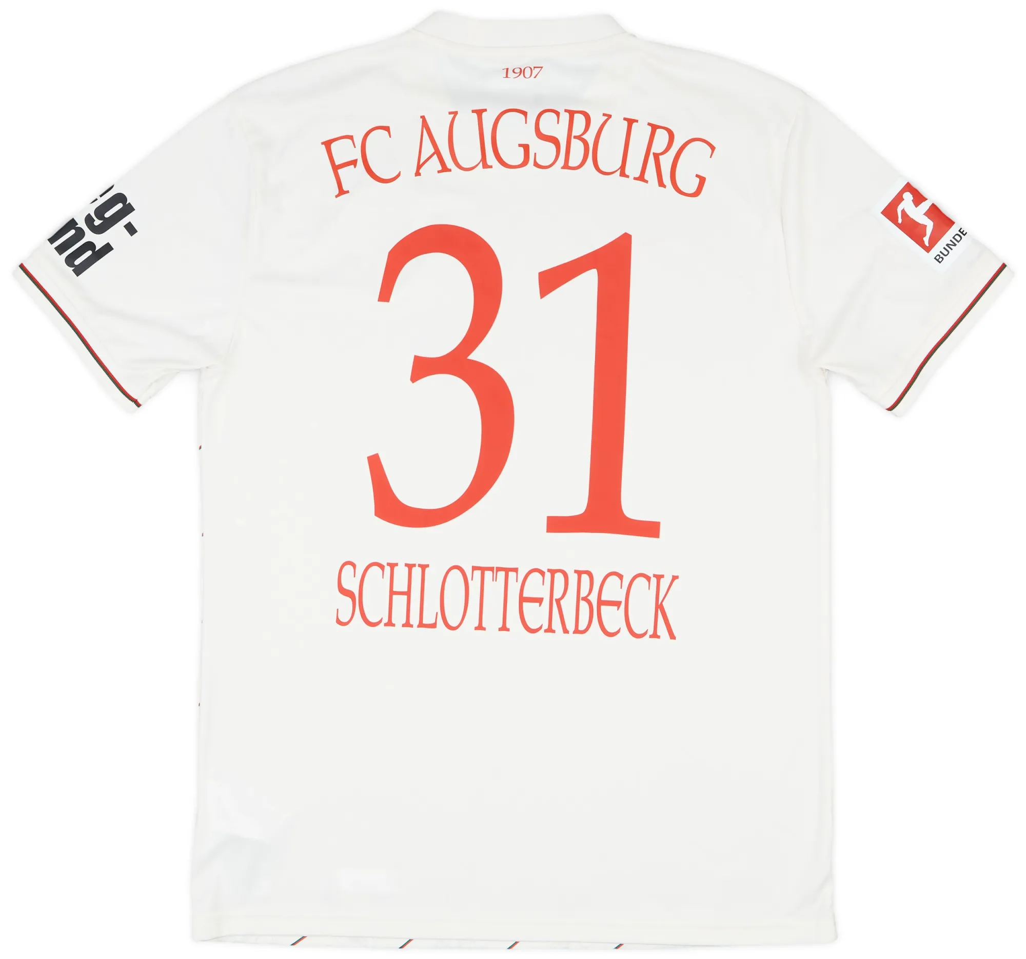 Home FC Augsburg Mens SS Player Issue Home Shirt 2024/25