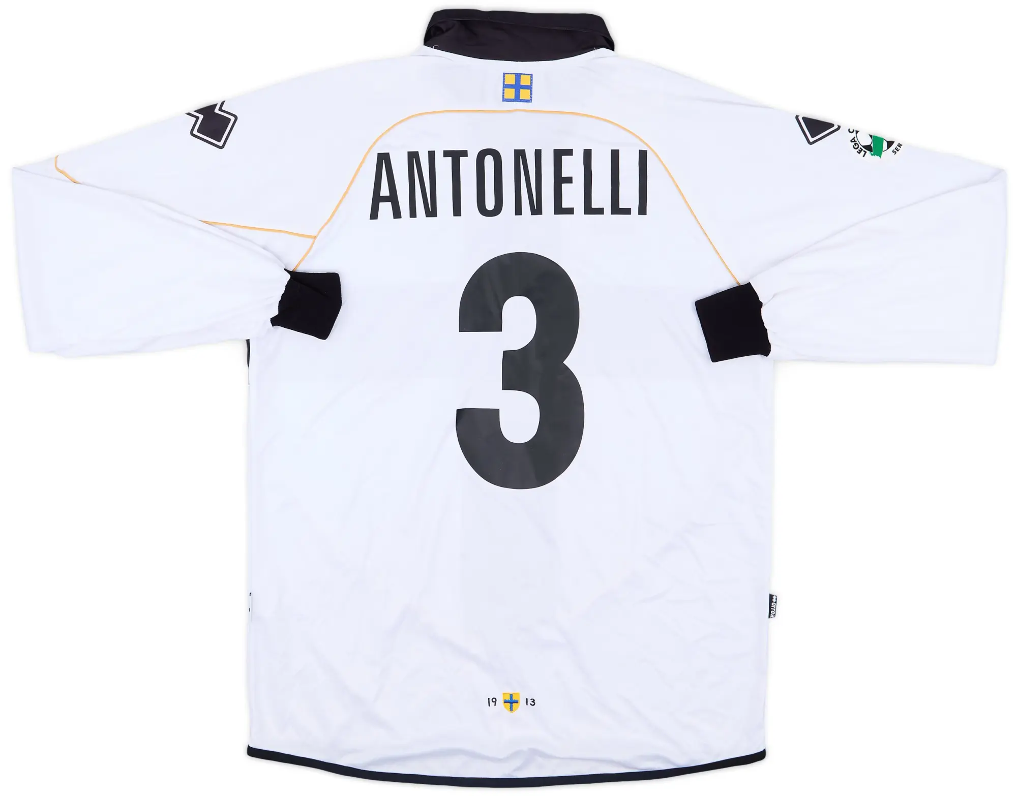 2008-09 Parma Match Issue Home L/S Shirt Antonelli #3