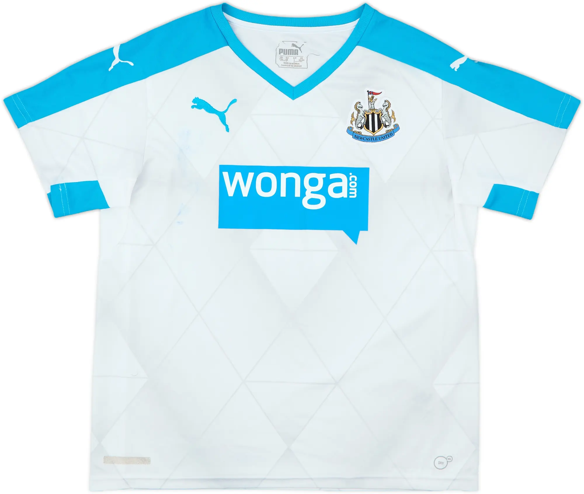 Puma Newcastle United Boys SS Away Shirt 2015/16