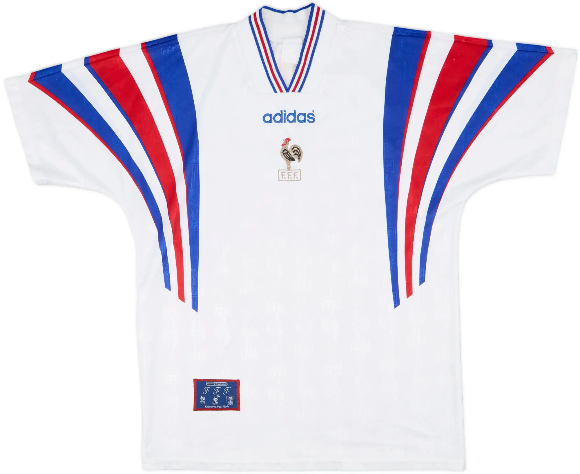 adidas France Mens SS Away Shirt 1996