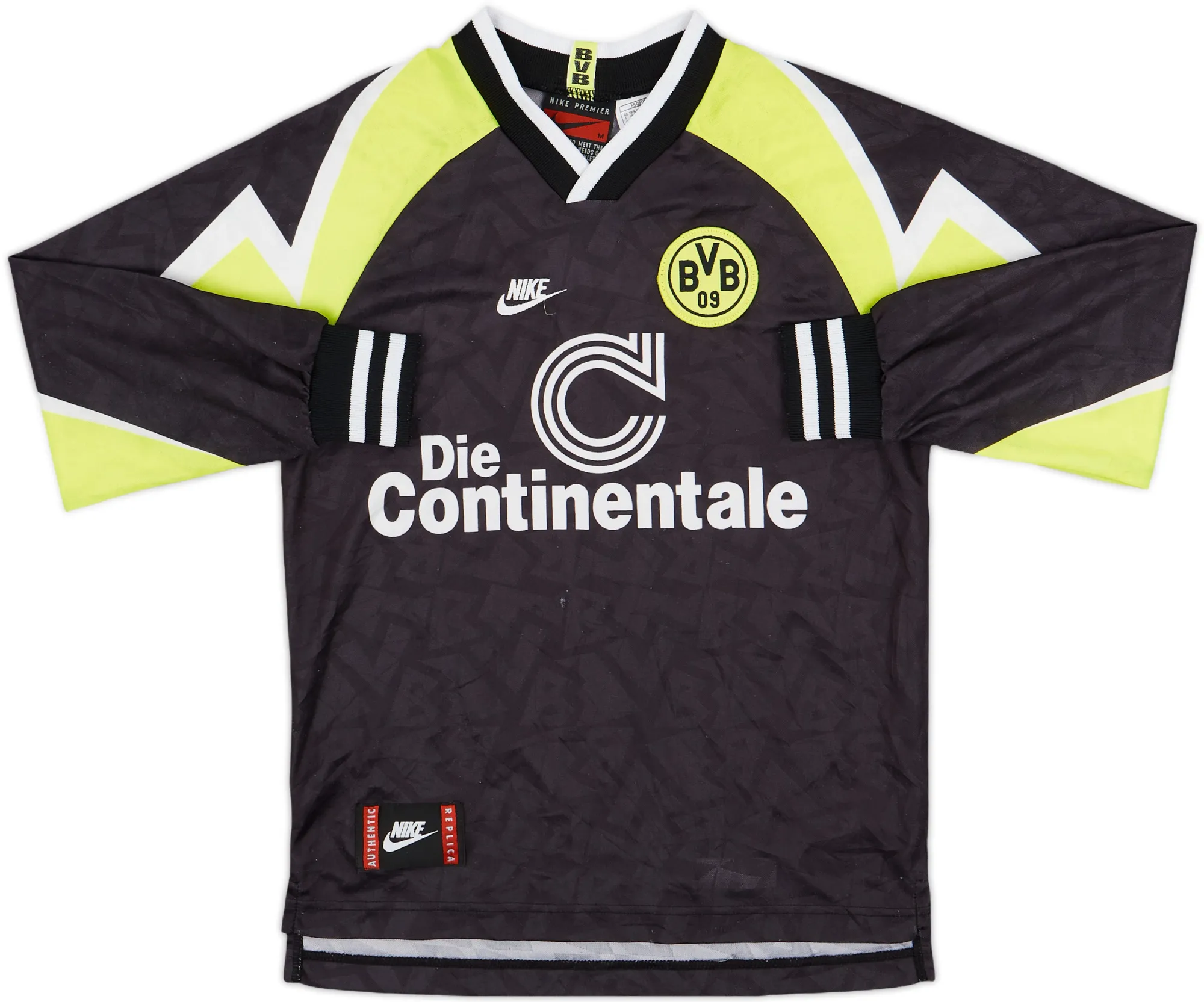 Nike Borussia Dortmund Boys LS Away Shirt 1995/96