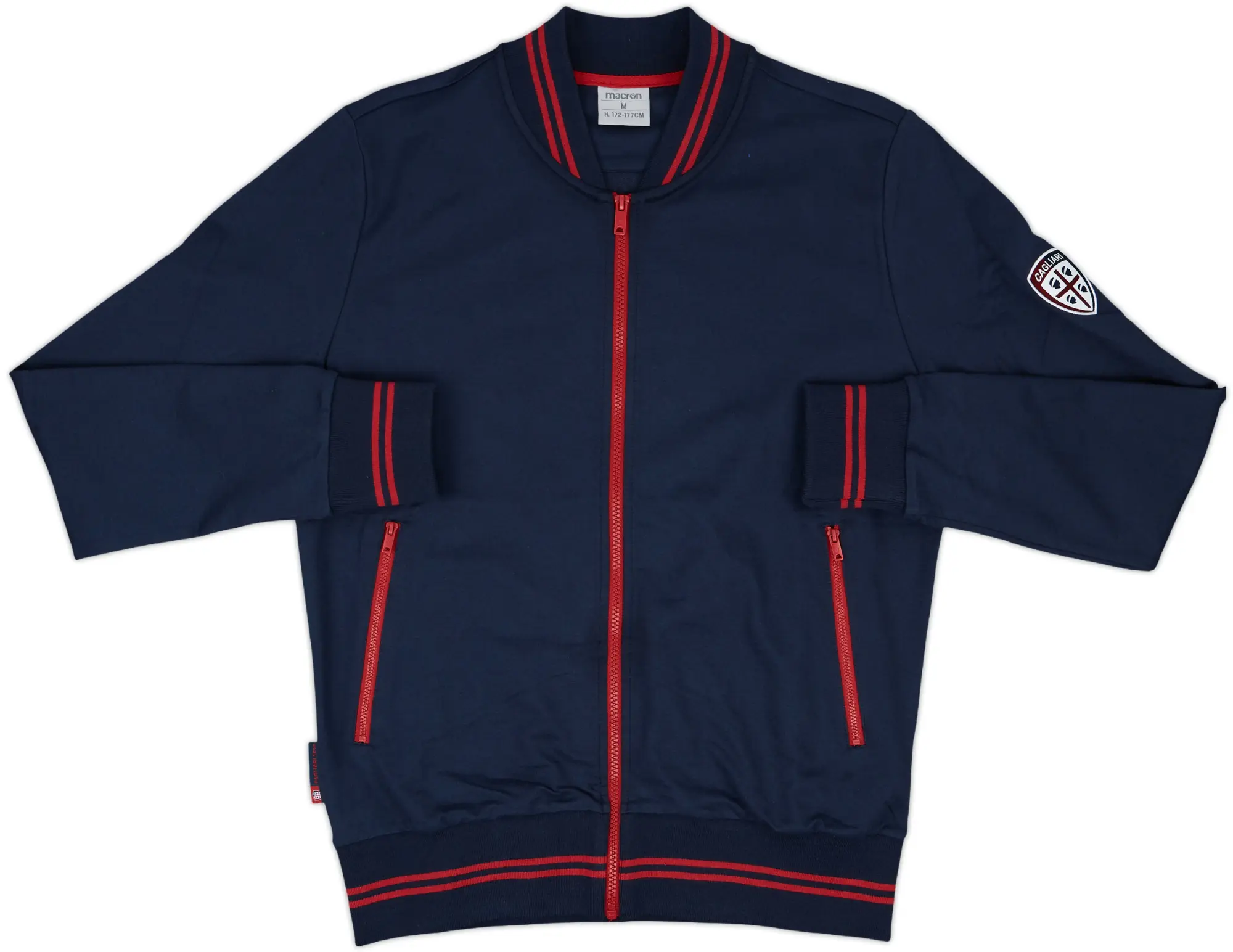 2016-17 Cagliari Macron Track Jacket - 10/10 - (M)