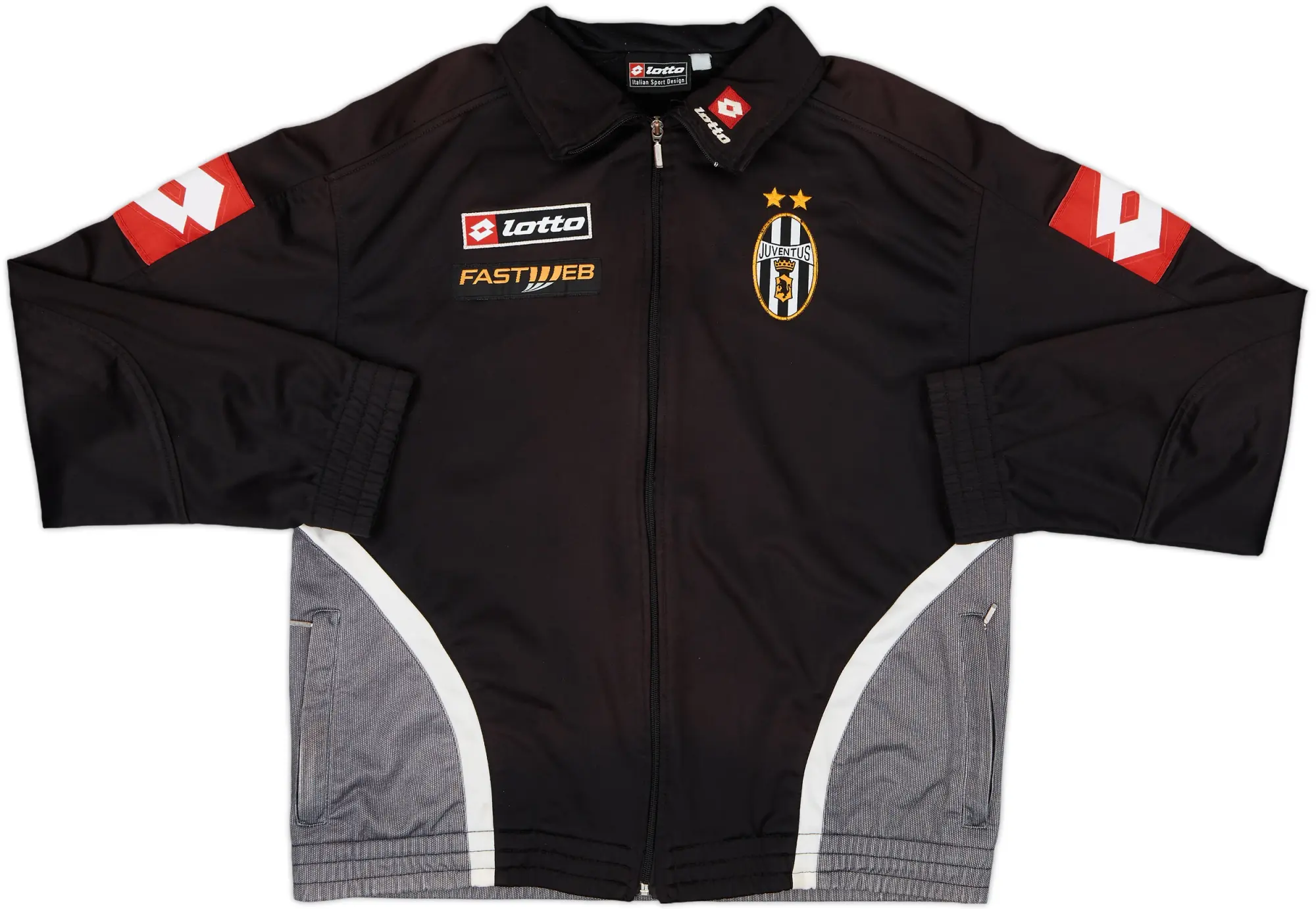 2001-02 Juventus Lotto Track Jacket - 8/10 - (M)