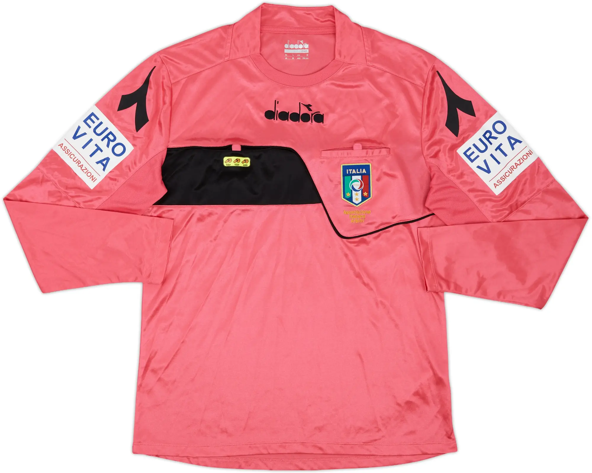 2017-18 Italy Diadora Referee L/S Shirt - 10/10 - (M)