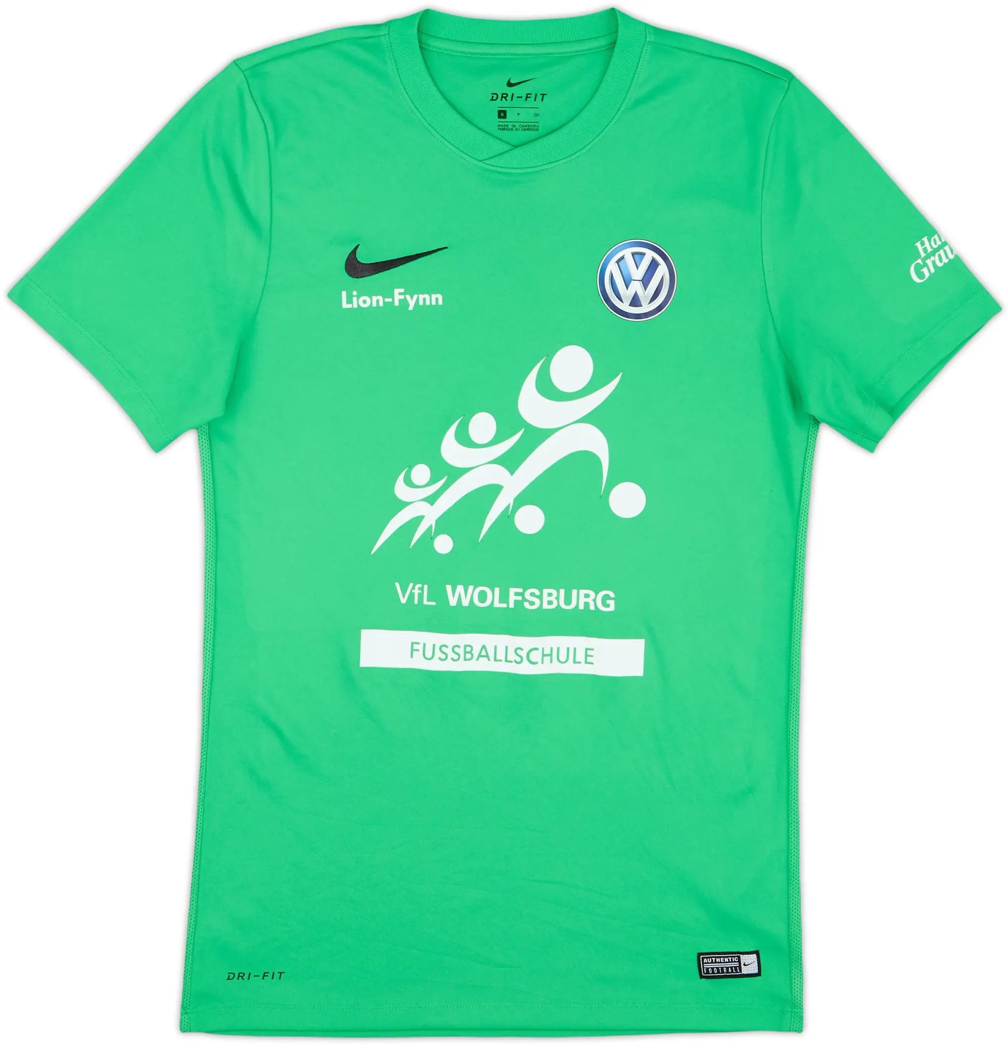 Nike Wolfsburg Mens SS Home Shirt 2016/17