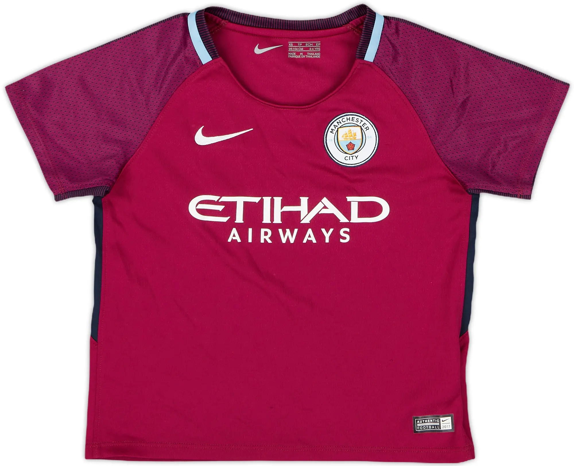 2017-18 Manchester City Away Shirt - 9/10 - (3-4 Years)