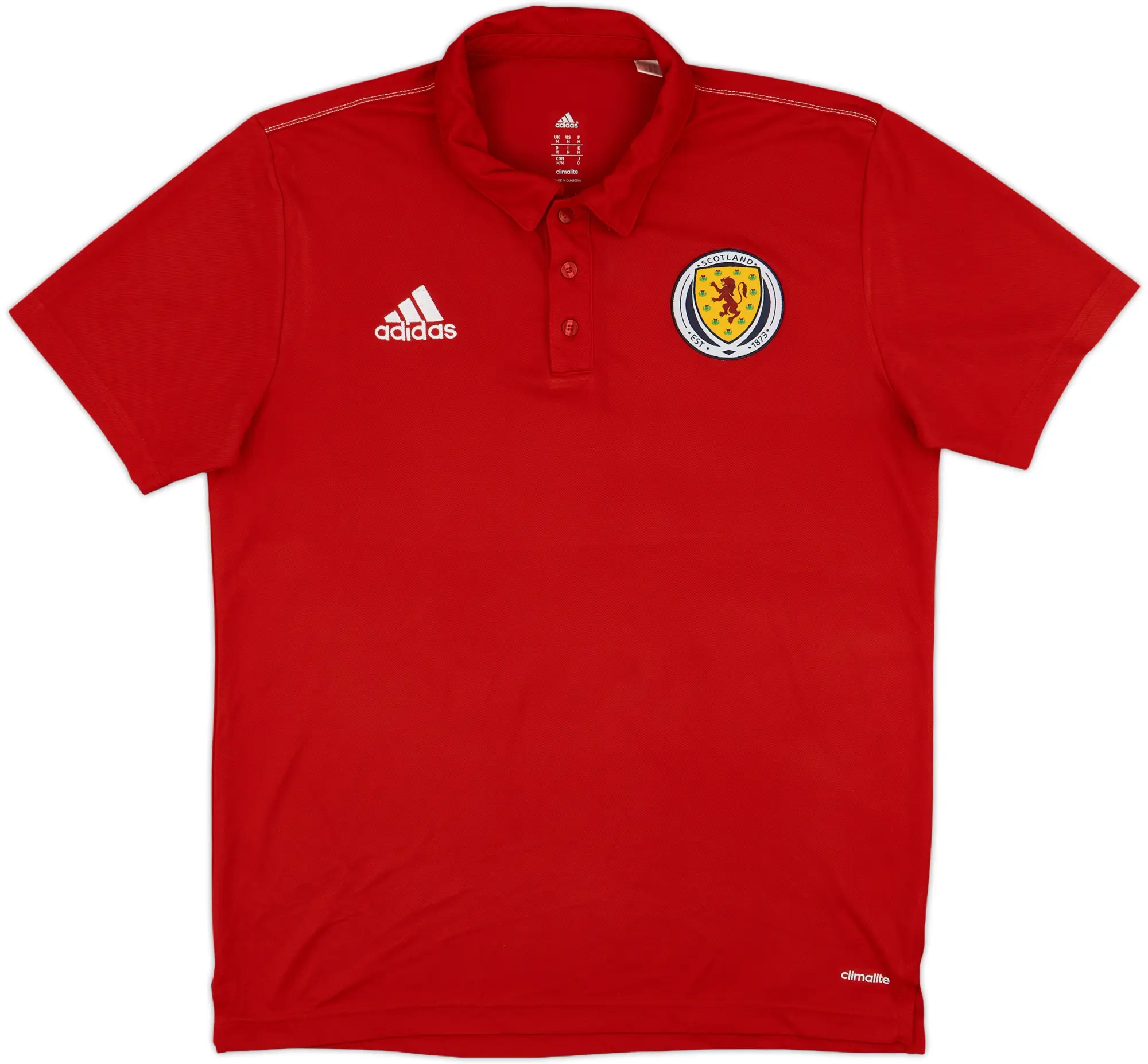 2016-17 Scotland adidas Polo Shirt - 7/10 - (M)